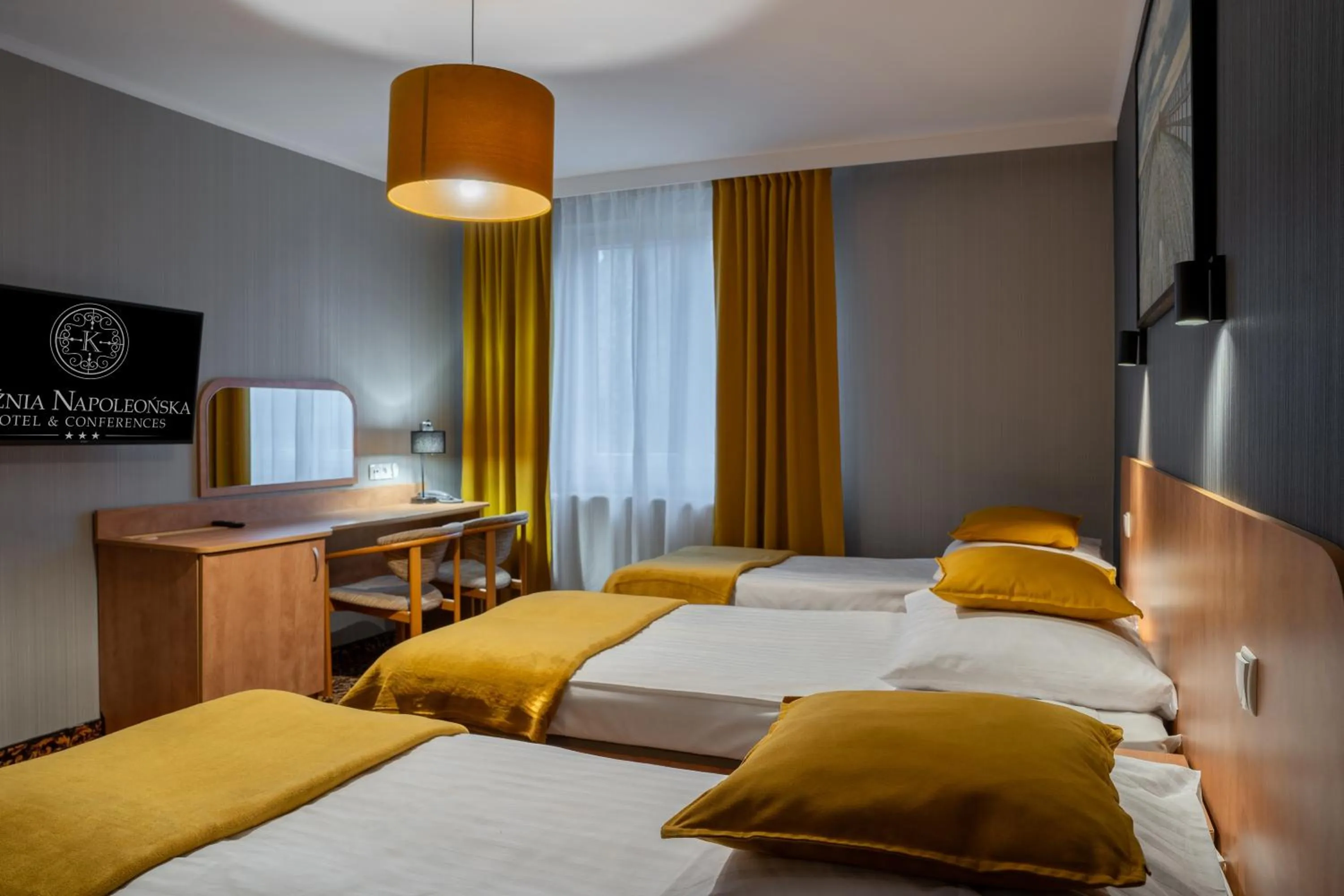 Bed in Hotel Kuźnia Napoleońska