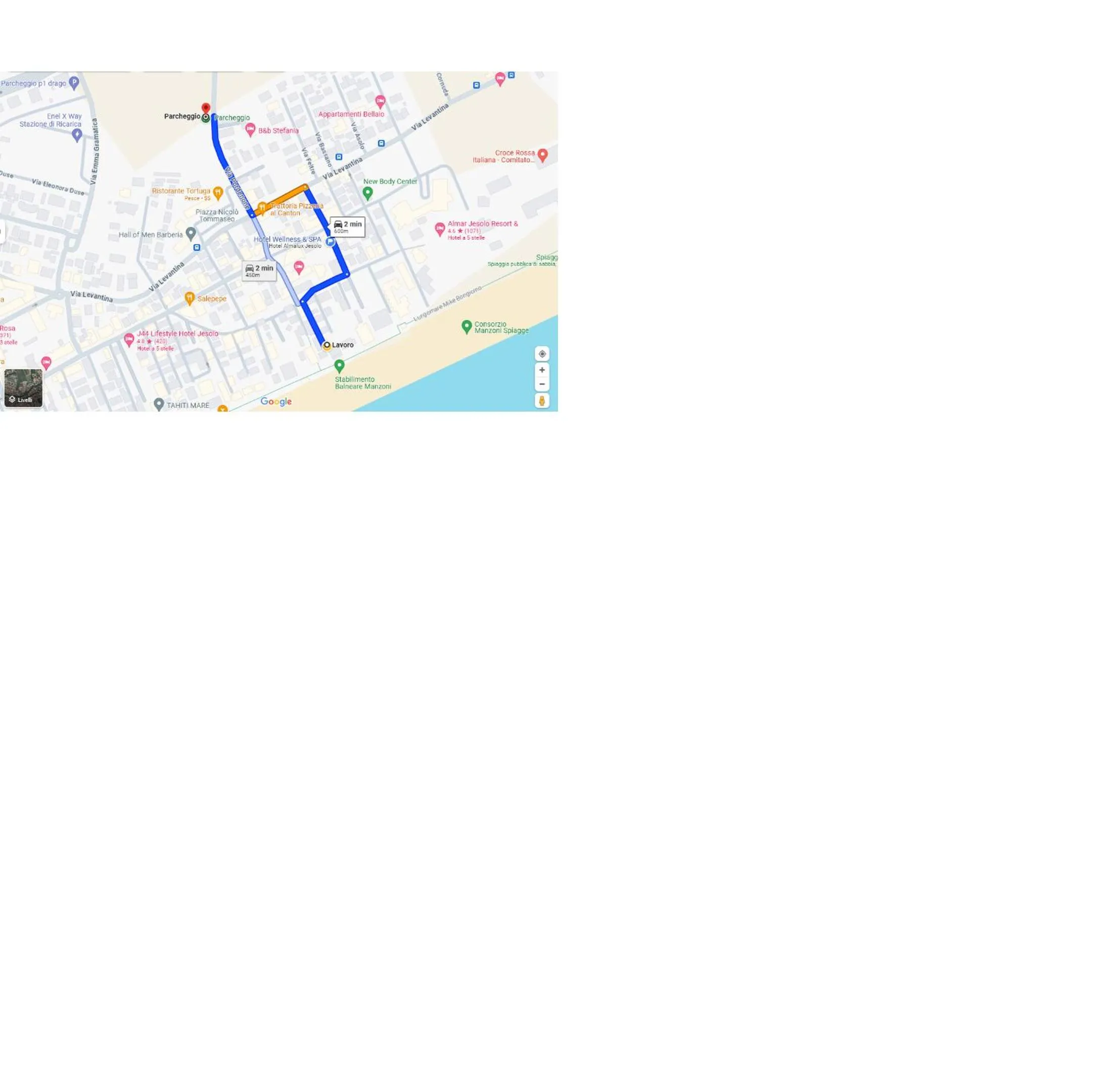 Parking in Hotel Silva Frontemare