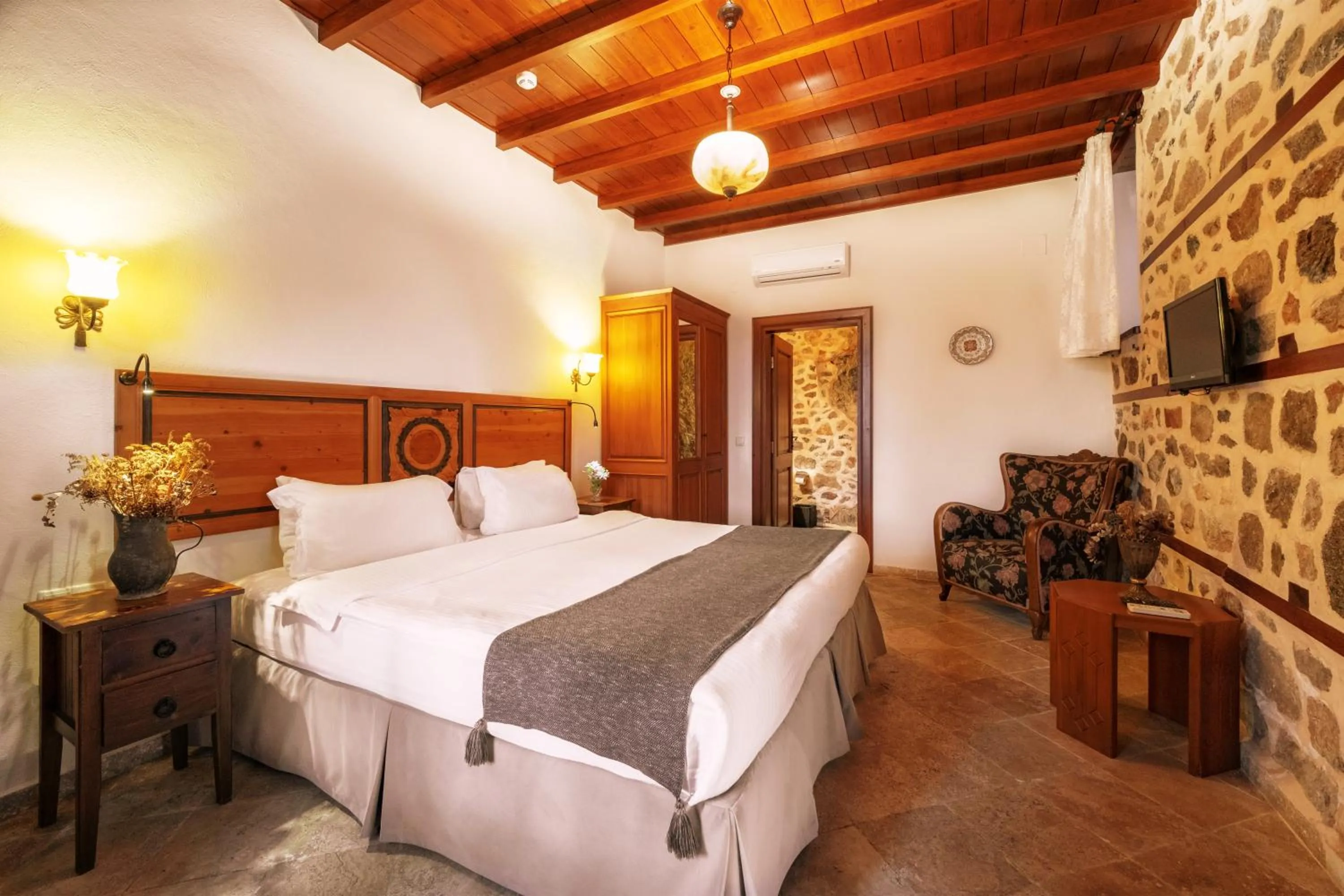 Bed in Hotel Villa Turka