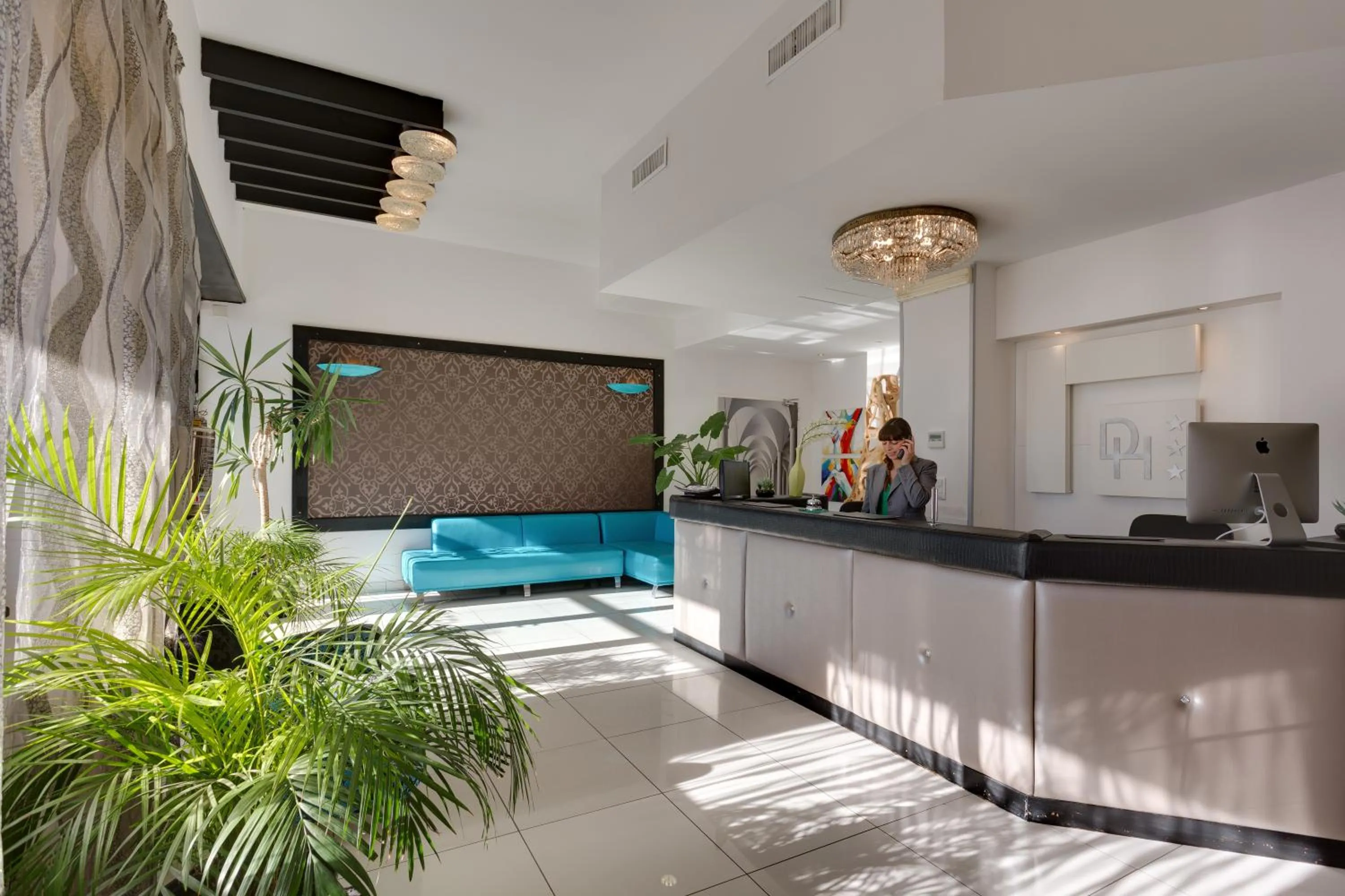 Lobby or reception in Hotel Darival Nomentana