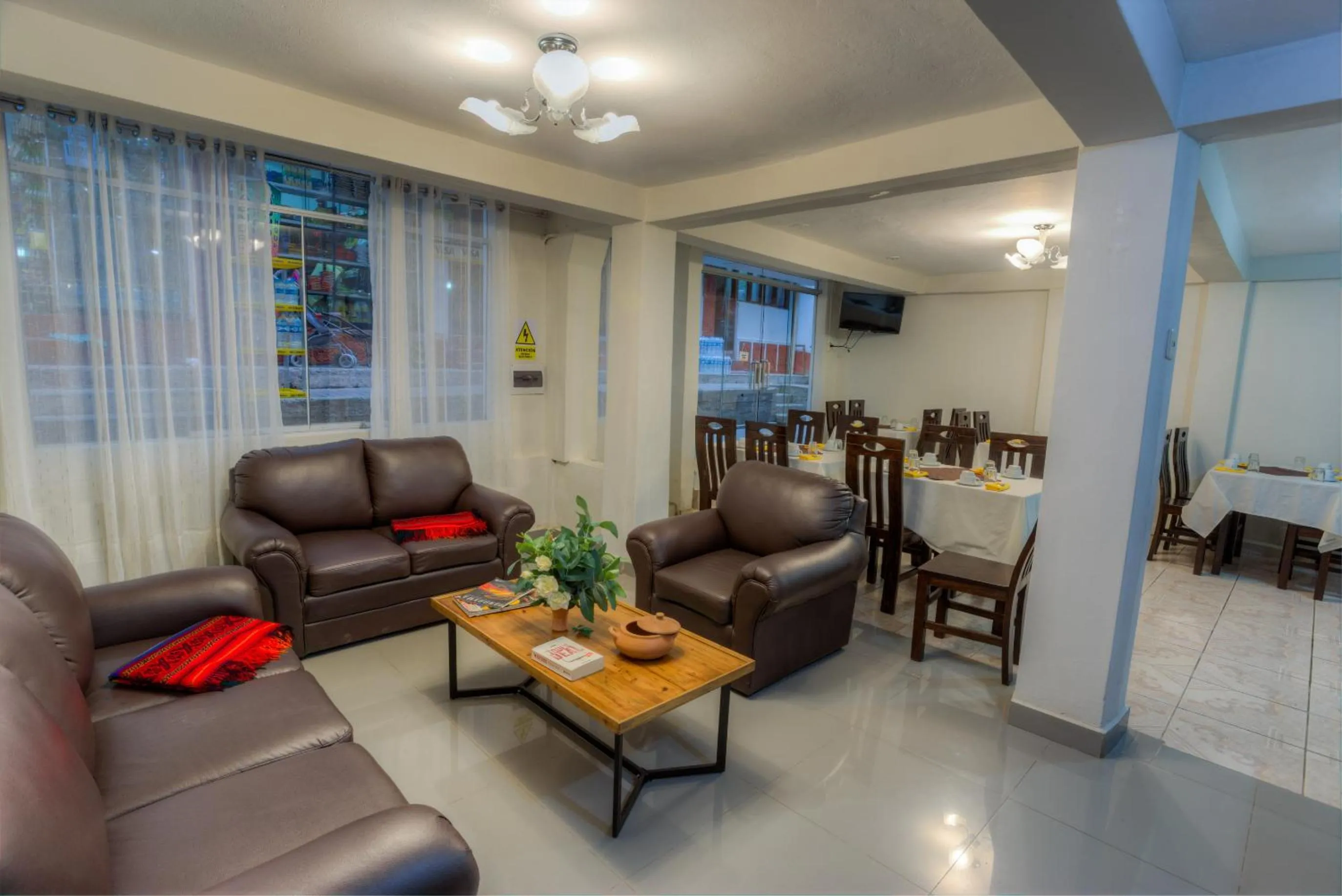 Living room in Machupicchu Guest House