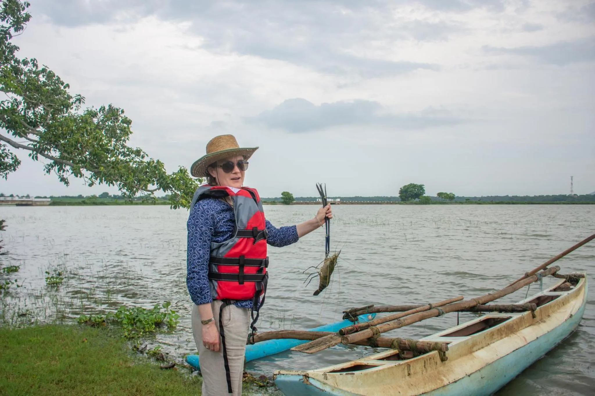 Fishing in Flameback Eco Lodge