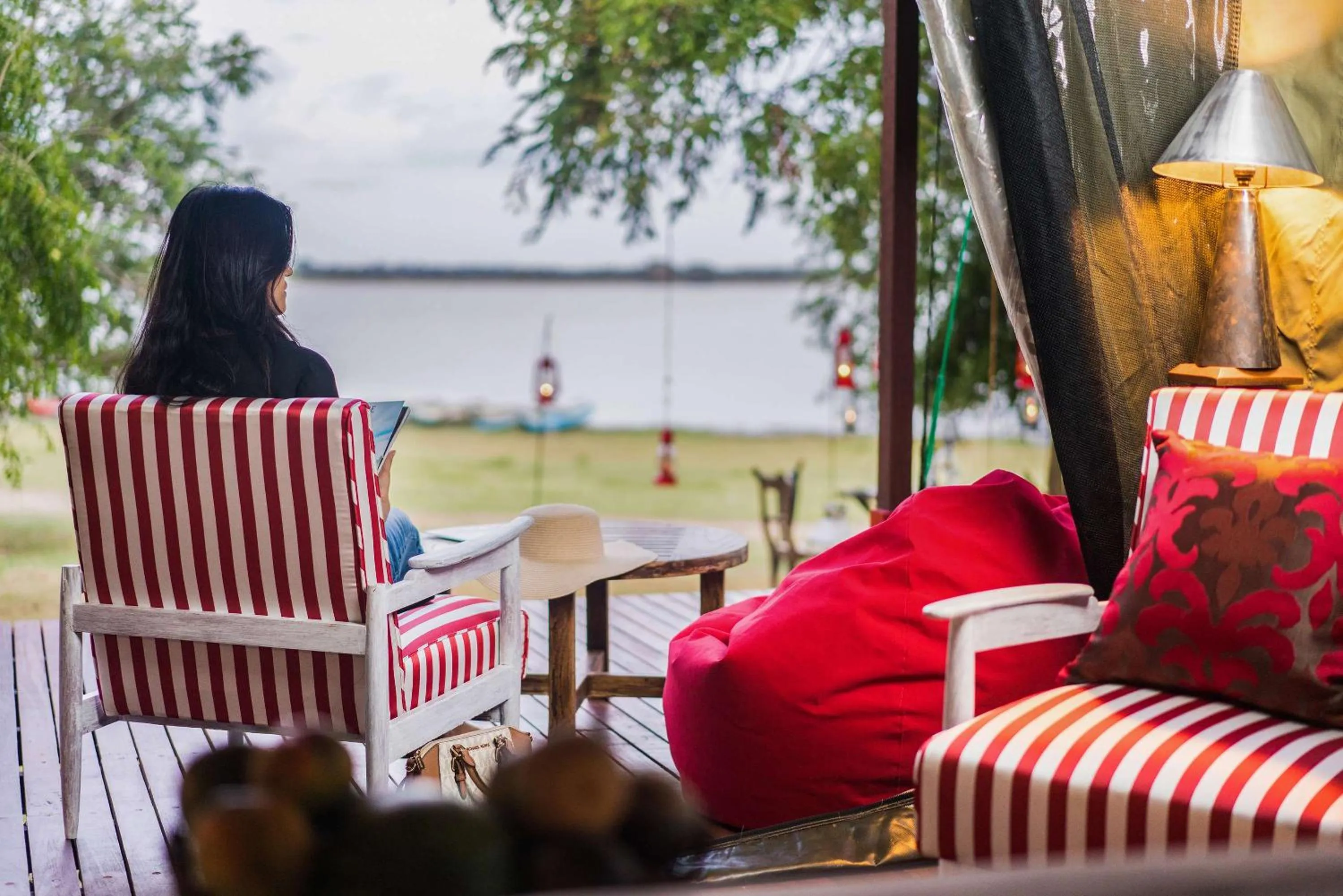 Lake view in Flameback Eco Lodge