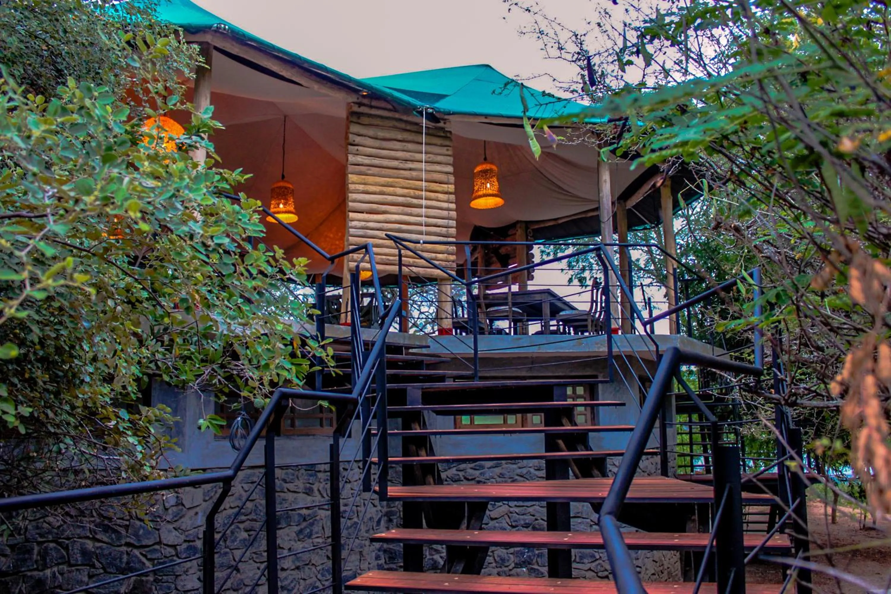 Lobby or reception in Flameback Eco Lodge