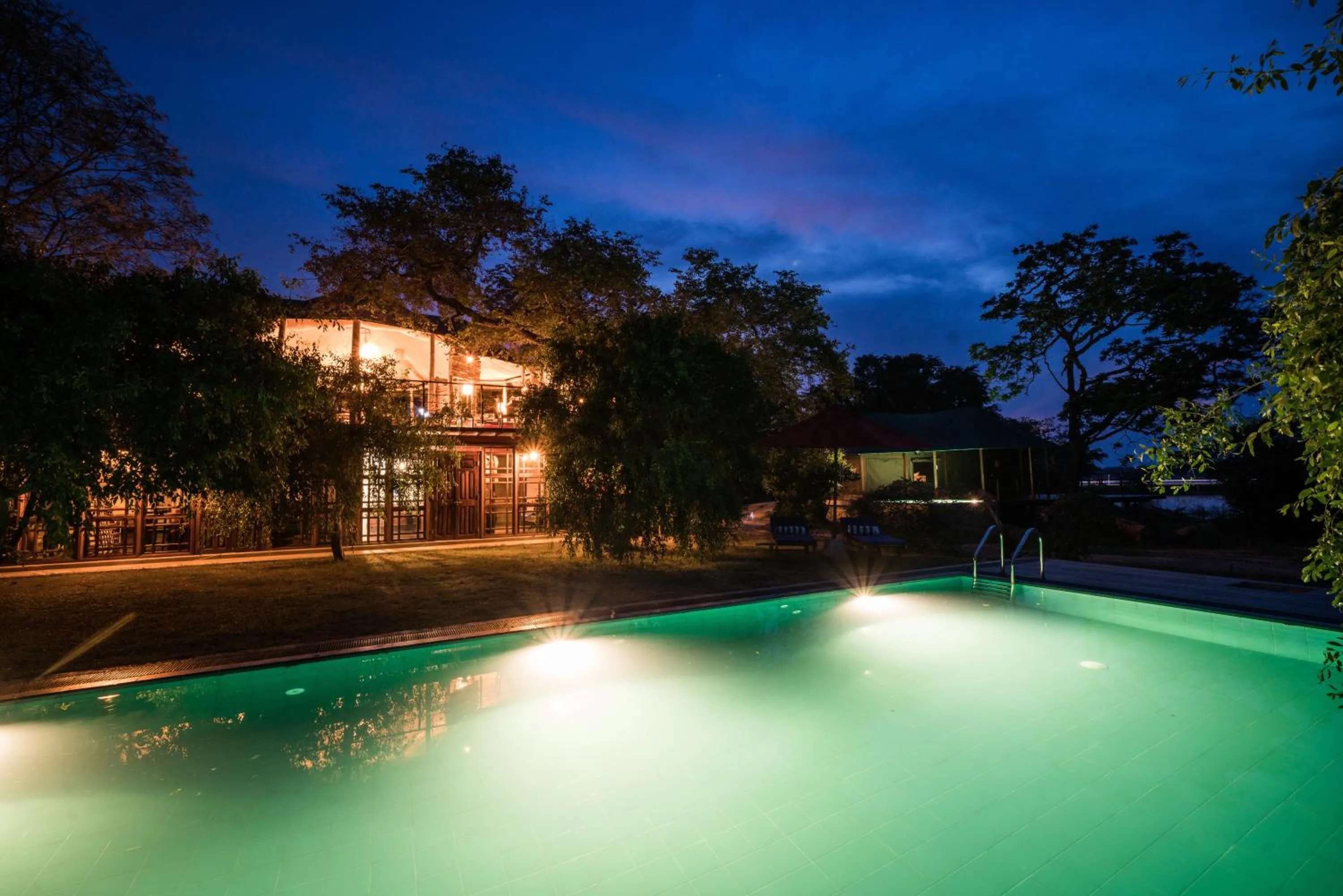 Swimming pool in Flameback Eco Lodge