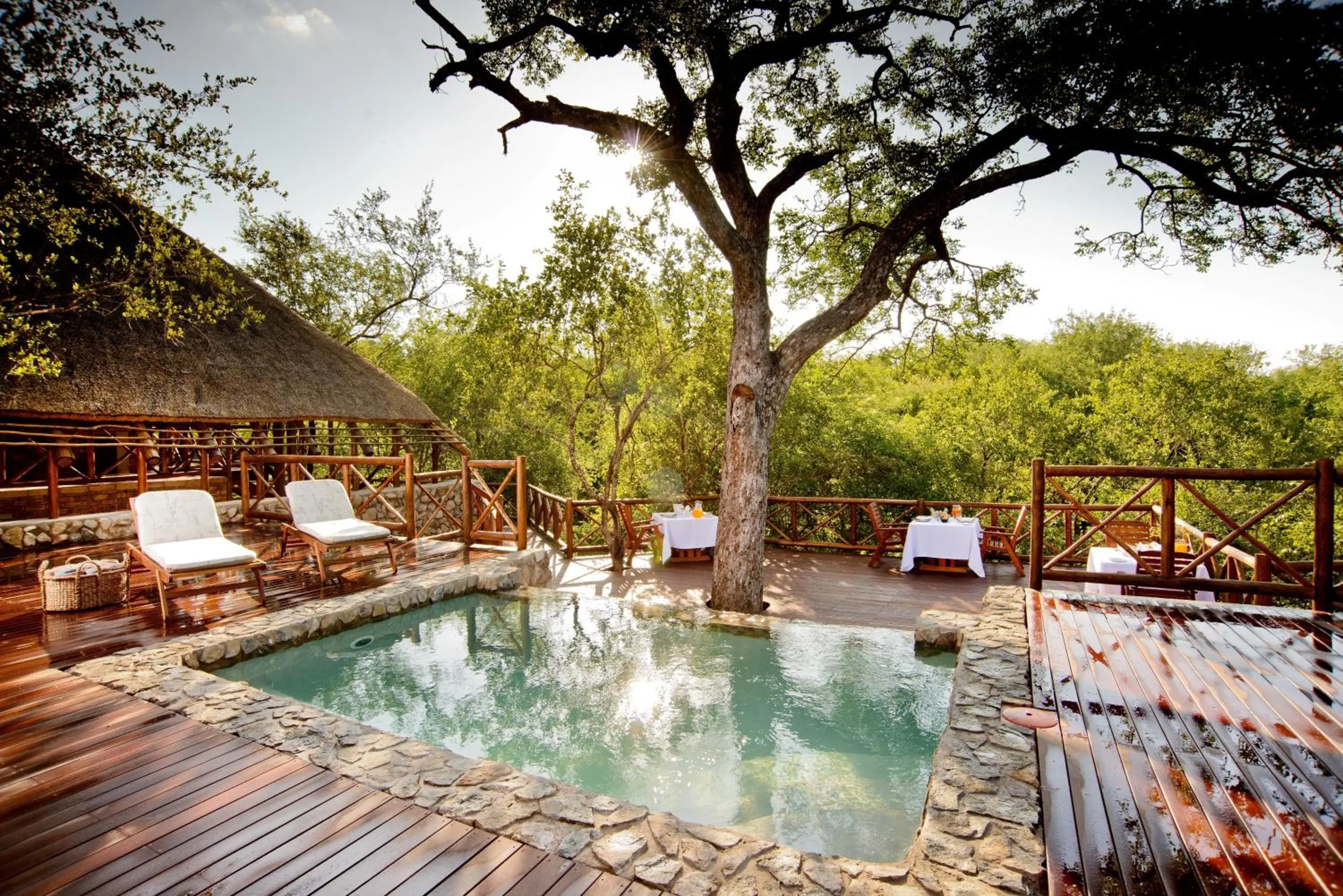 Balcony/Terrace in La Kruger Lifestyle Lodge - No Loadshedding