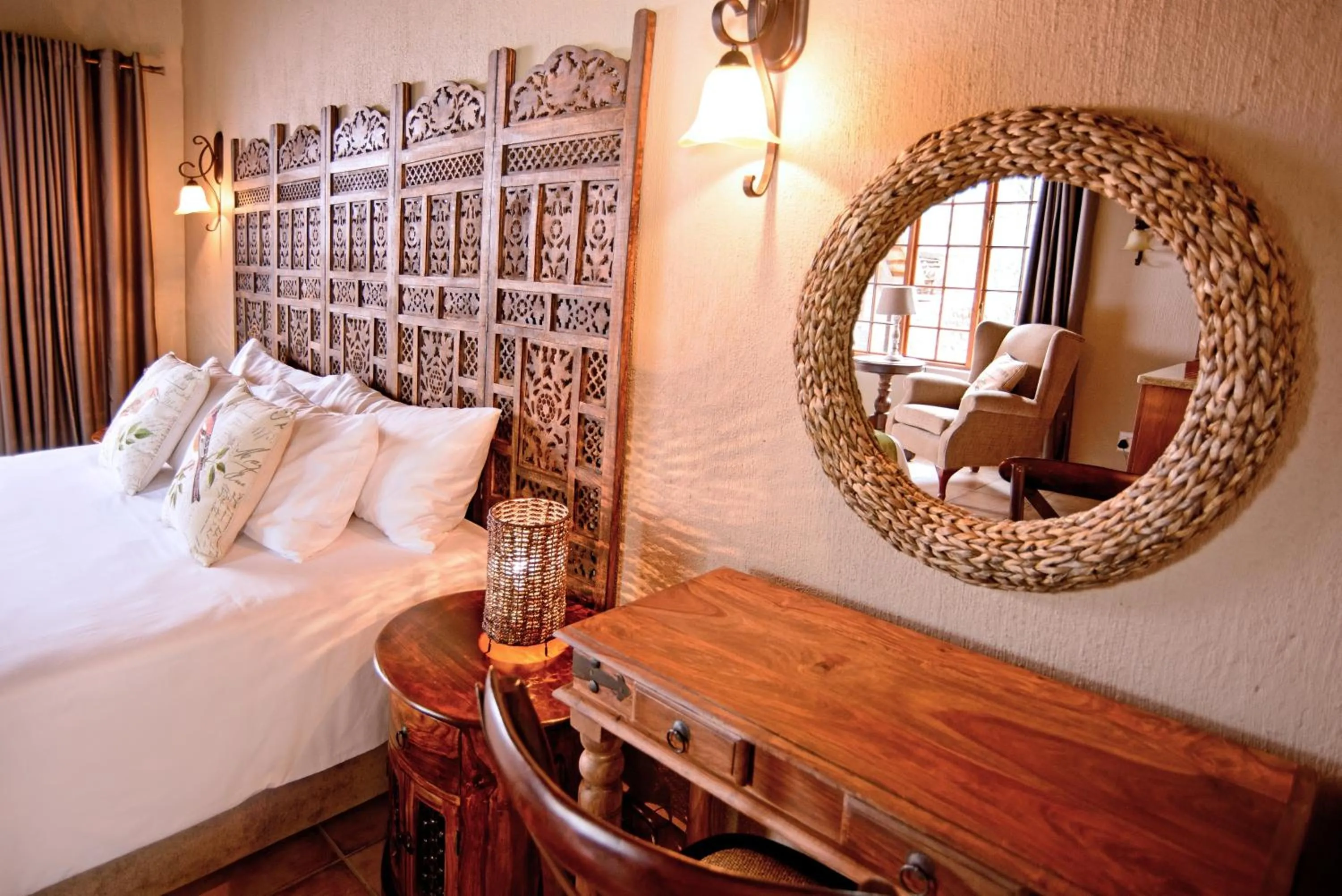 Bed in La Kruger Lifestyle Lodge - No Loadshedding