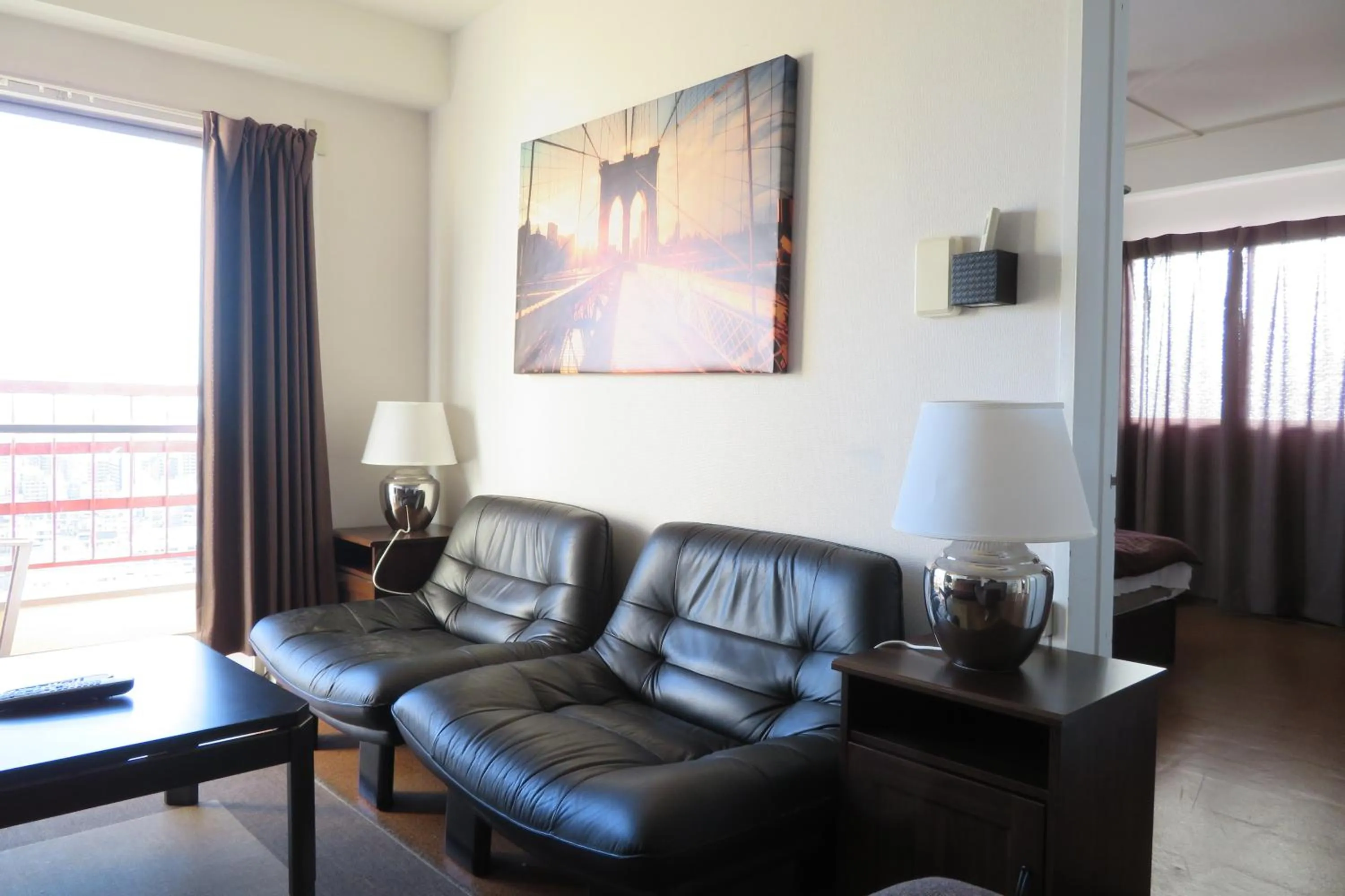 Living room in Sea View Court Kobe