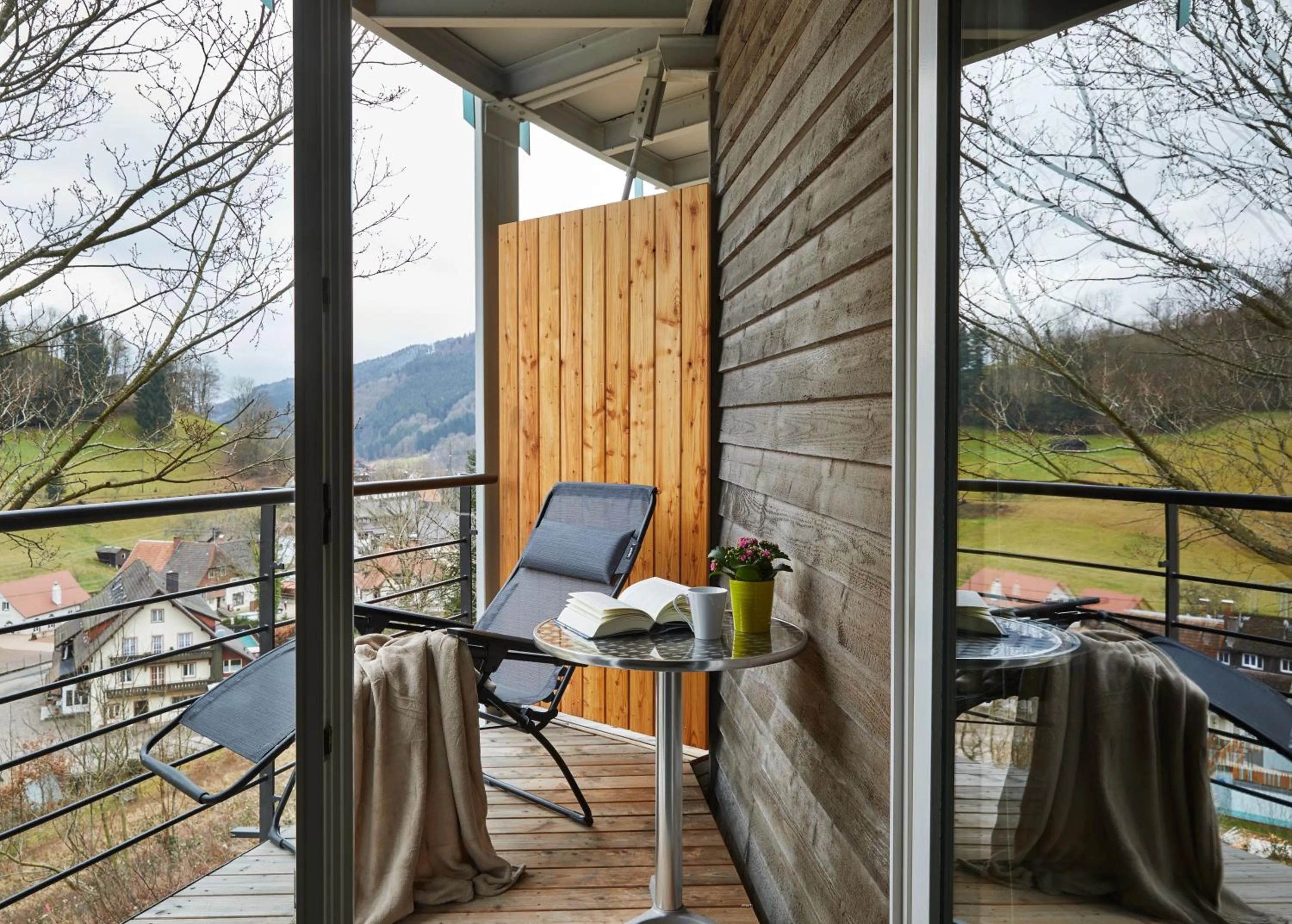 Balcony/Terrace in ElzLand Hotel Pfauen WELLNESS & SPA