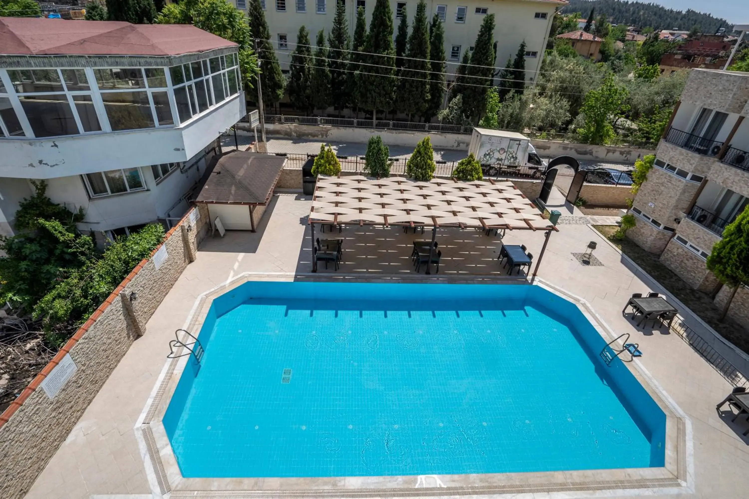Pool view in Ayapam Hotel Pool view in Ayapam Hotel