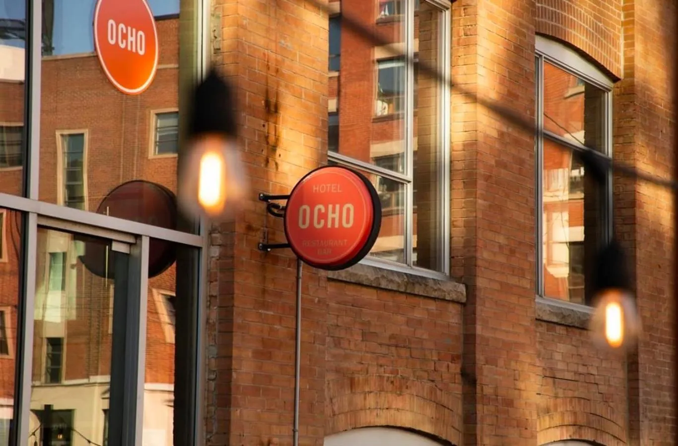 Property logo or sign in Hotel Ocho