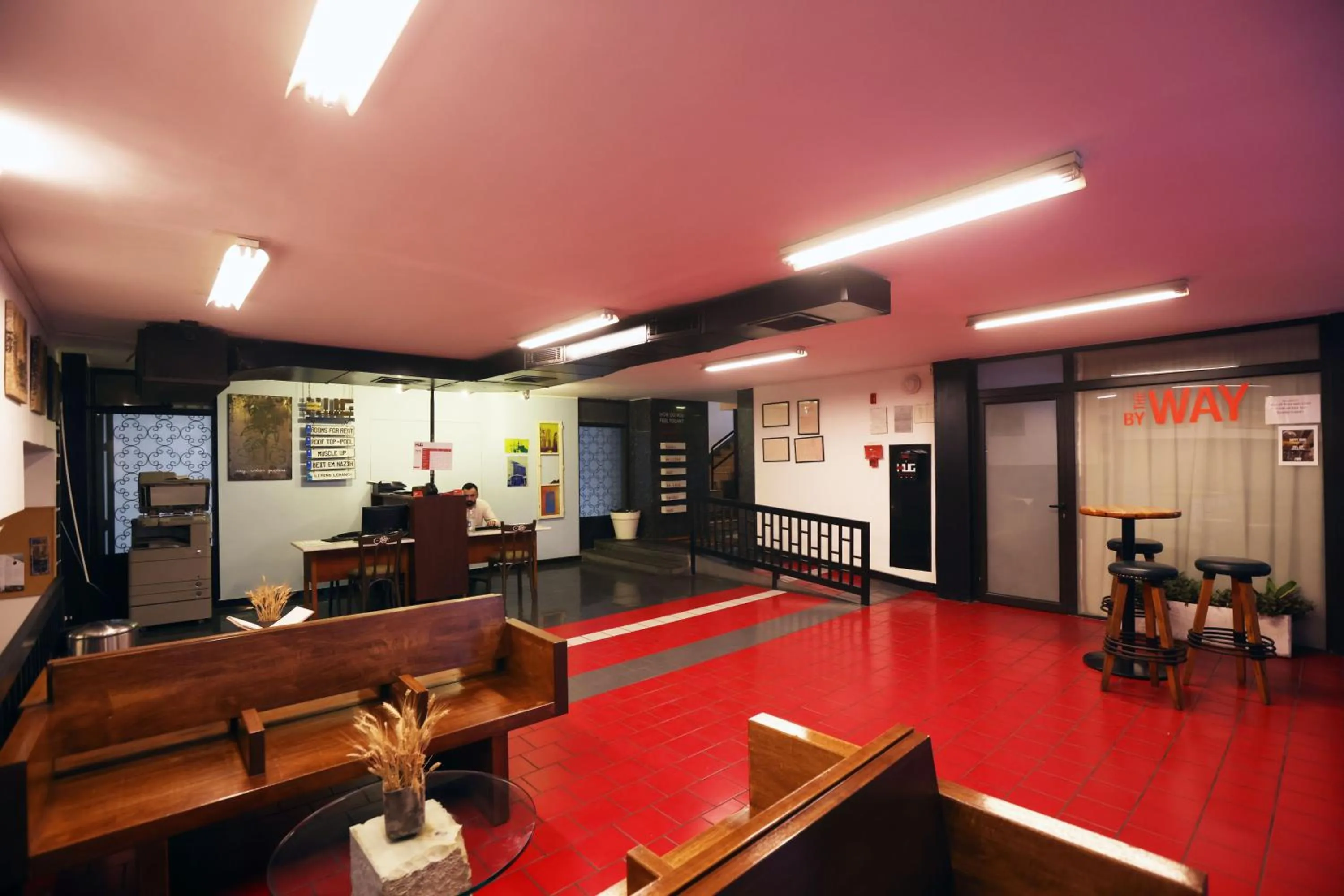 Seating area in Hamra Urban Gardens