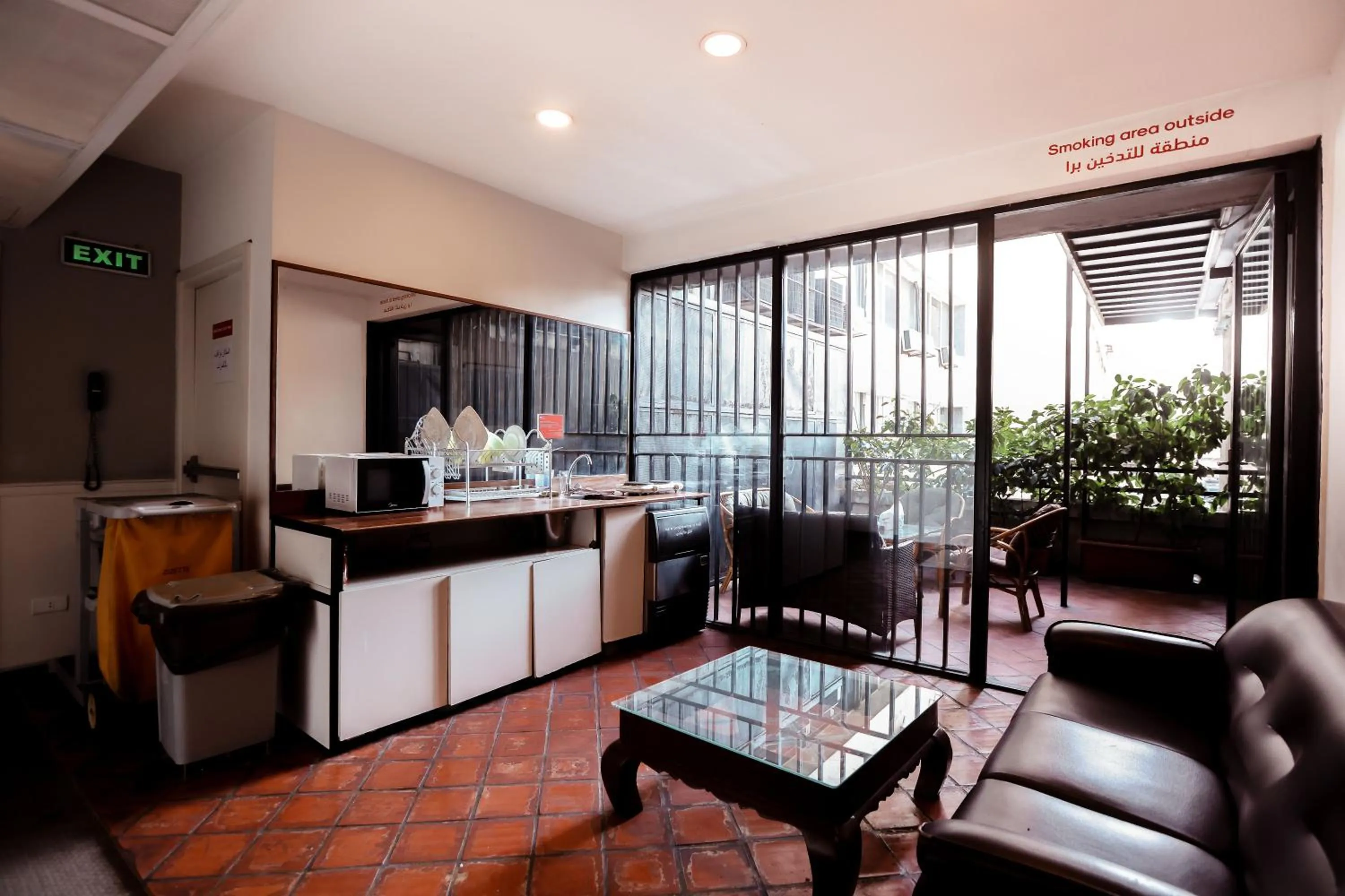 Seating area in Hamra Urban Gardens