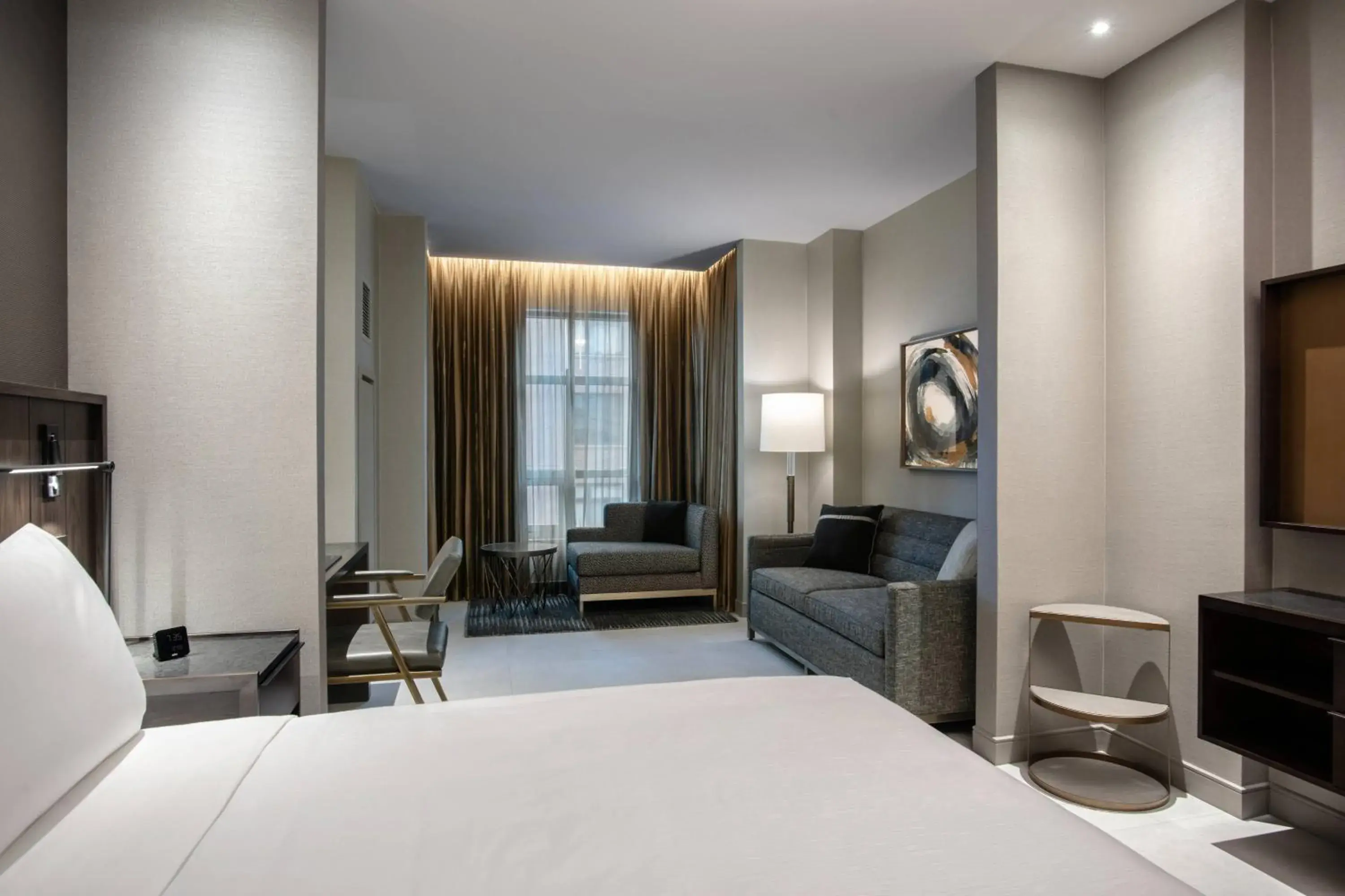 Deluxe King Room with Sofa Bed in The Row Hotel at Assembly Row, Autograph Collection Deluxe King Room with Sofa Bed in The Row Hotel at Assembly Row, Autograph Collection