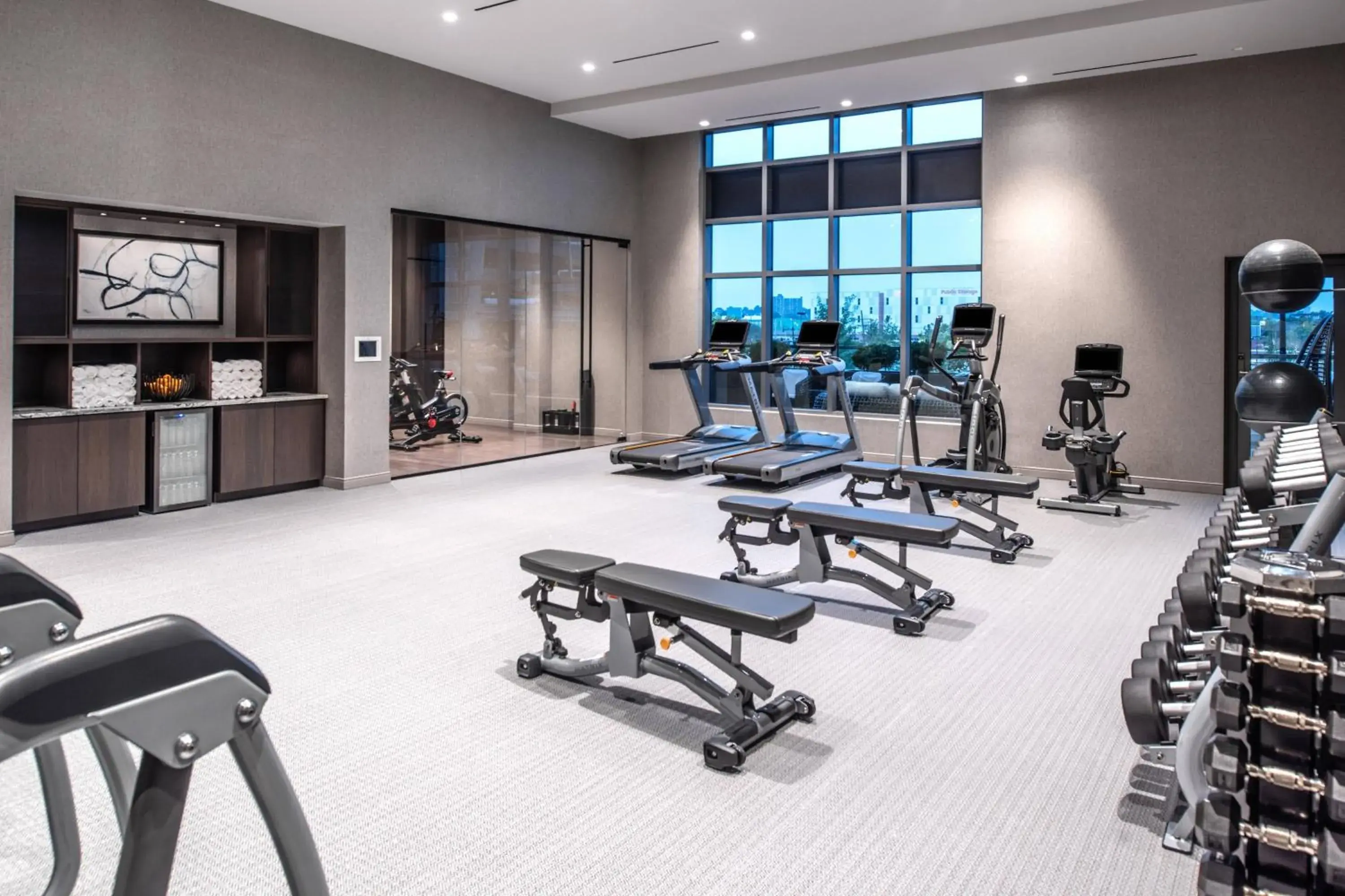 Fitness centre/facilities in The Row Hotel at Assembly Row, Autograph Collection Fitness centre/facilities in The Row Hotel at Assembly Row, Autograph Collection