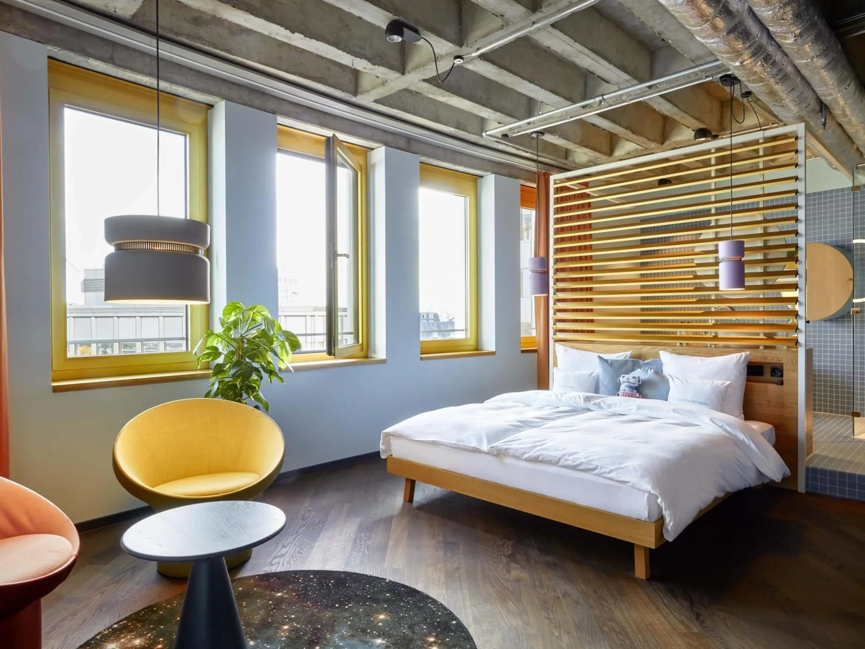 Bedroom, Bed in 25hours Hotel The Circle Bedroom, Bed in 25hours Hotel The Circle