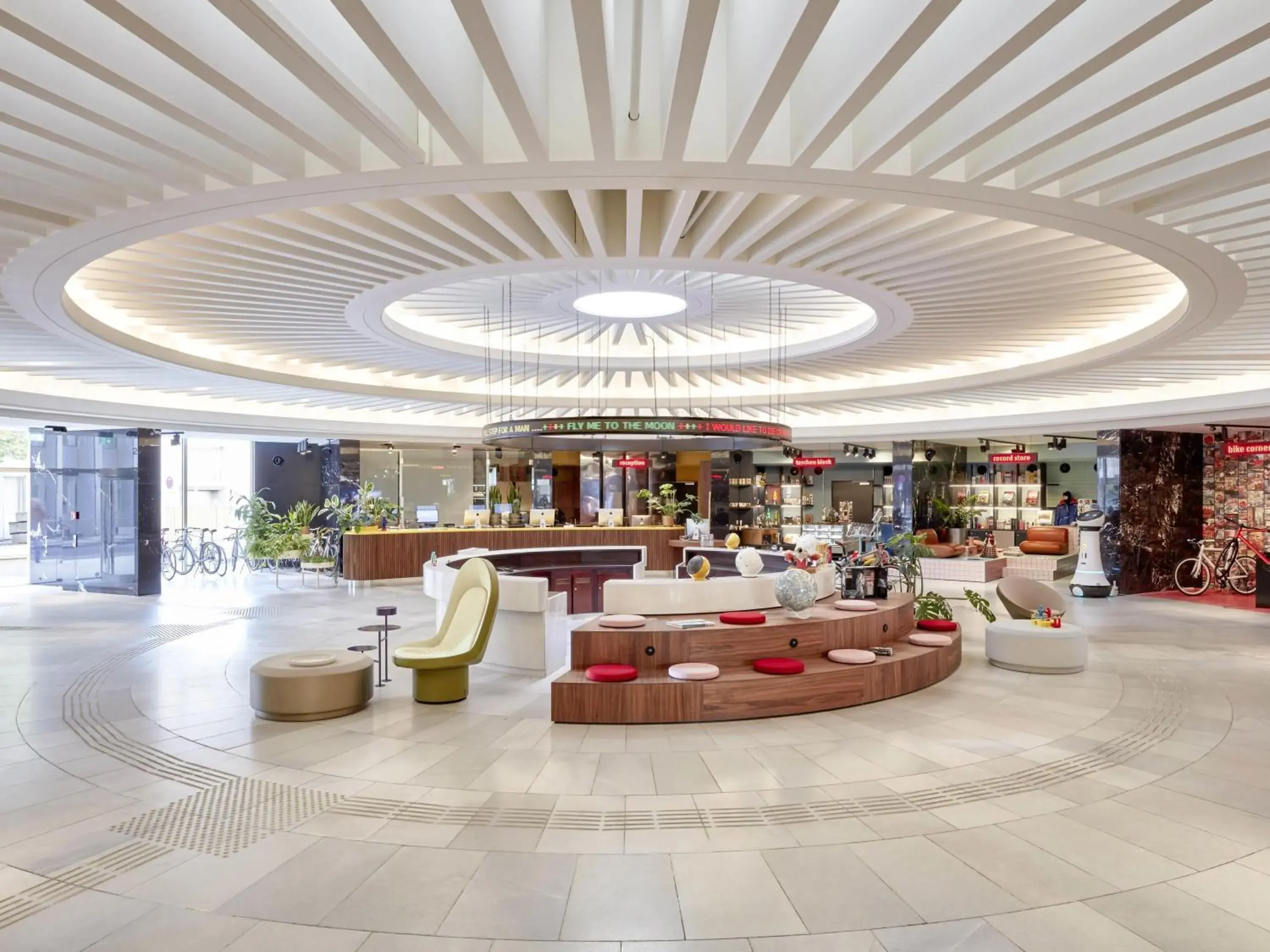 Lobby or reception in 25hours Hotel The Circle Lobby or reception in 25hours Hotel The Circle