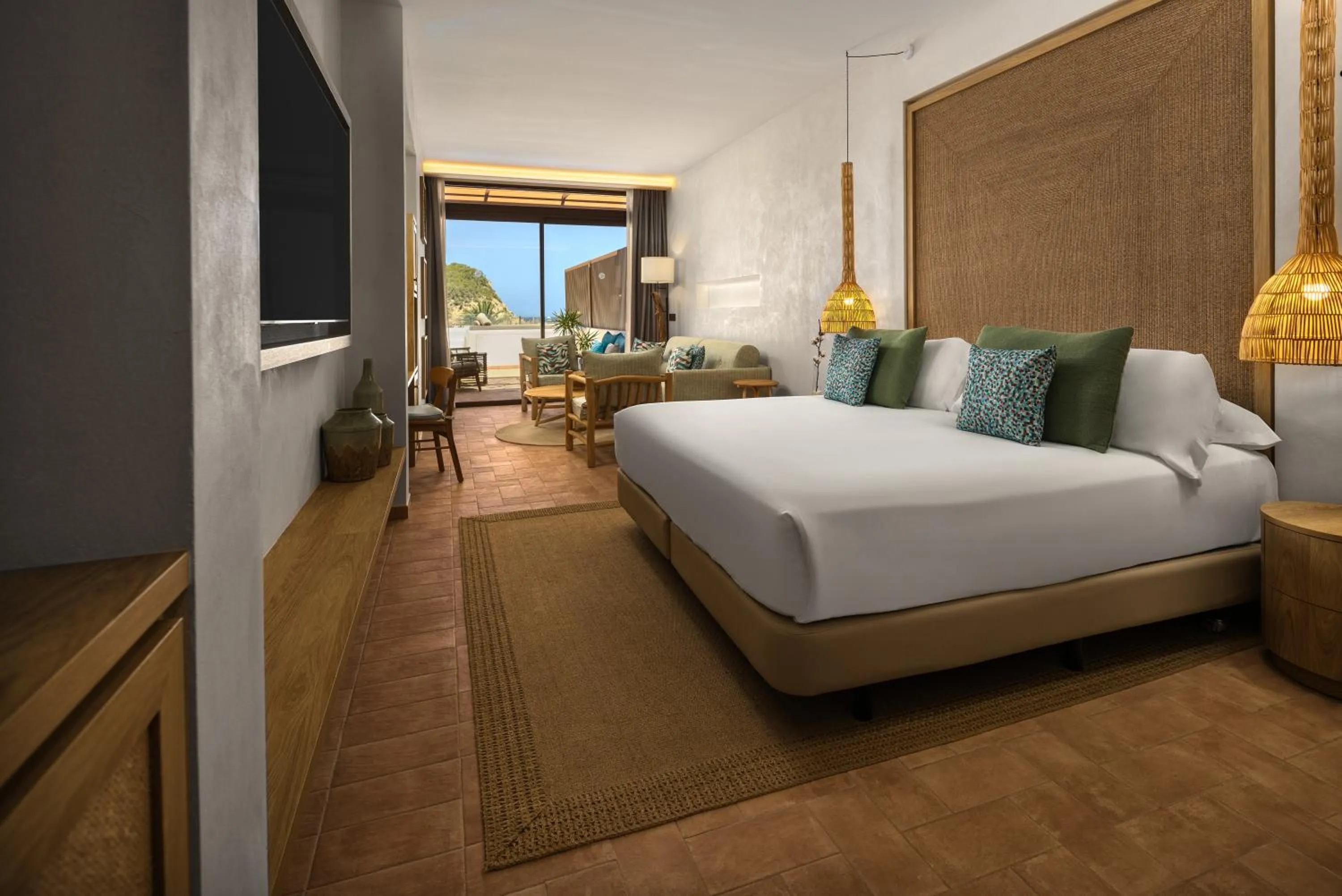 Bed in Cala San Miguel Ibiza Resort, Adults only, Curio Collection by Hilton