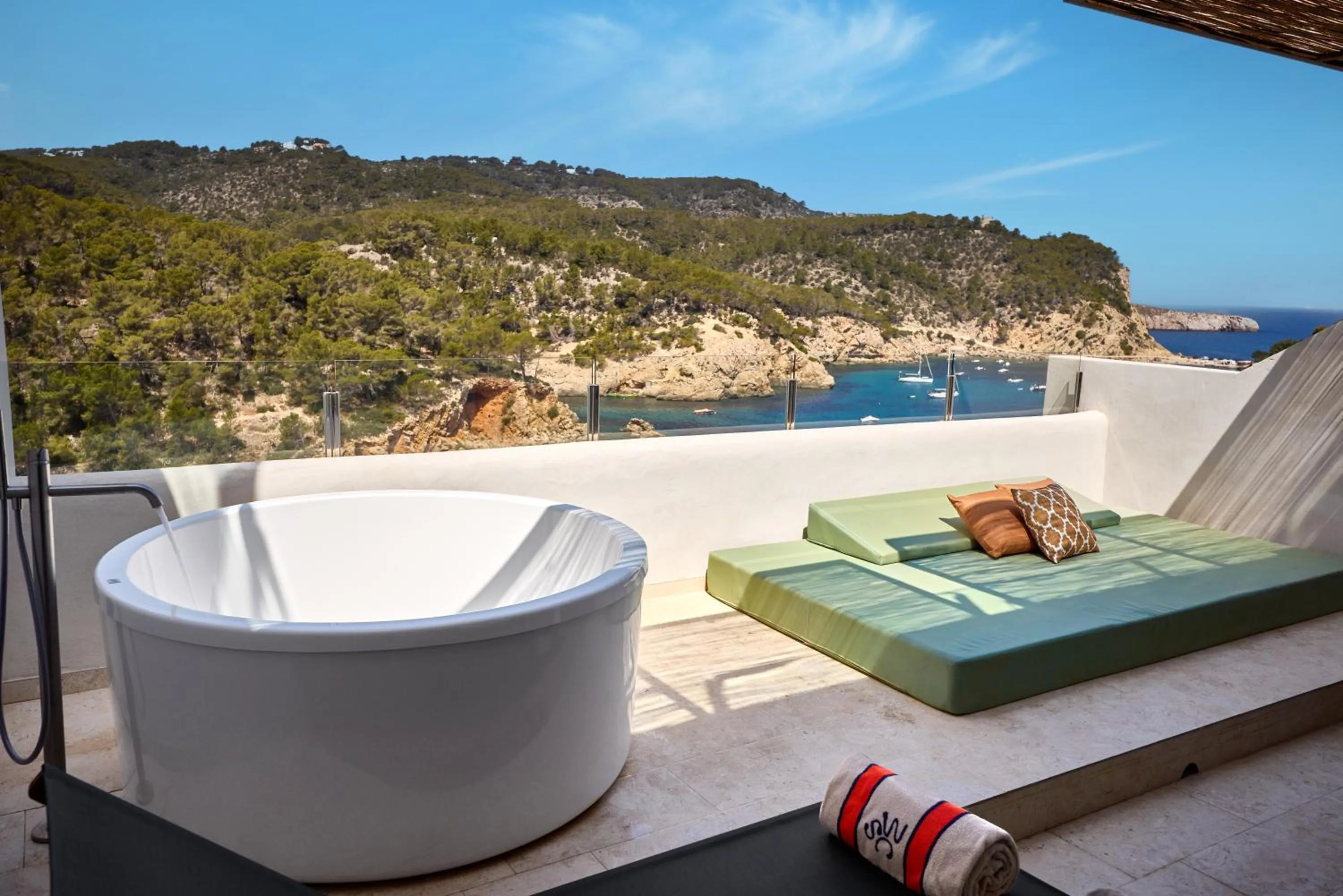 Balcony/Terrace in Cala San Miguel Ibiza Resort, Adults only, Curio Collection by Hilton