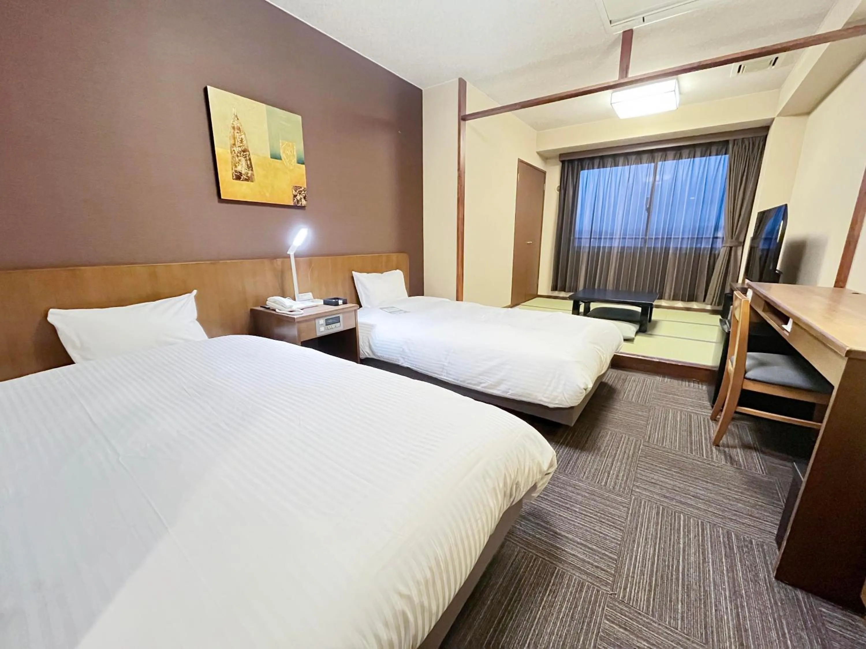 Photo of the whole room, Bed in Route Inn Grantia Hidatakayama Wakura no yado