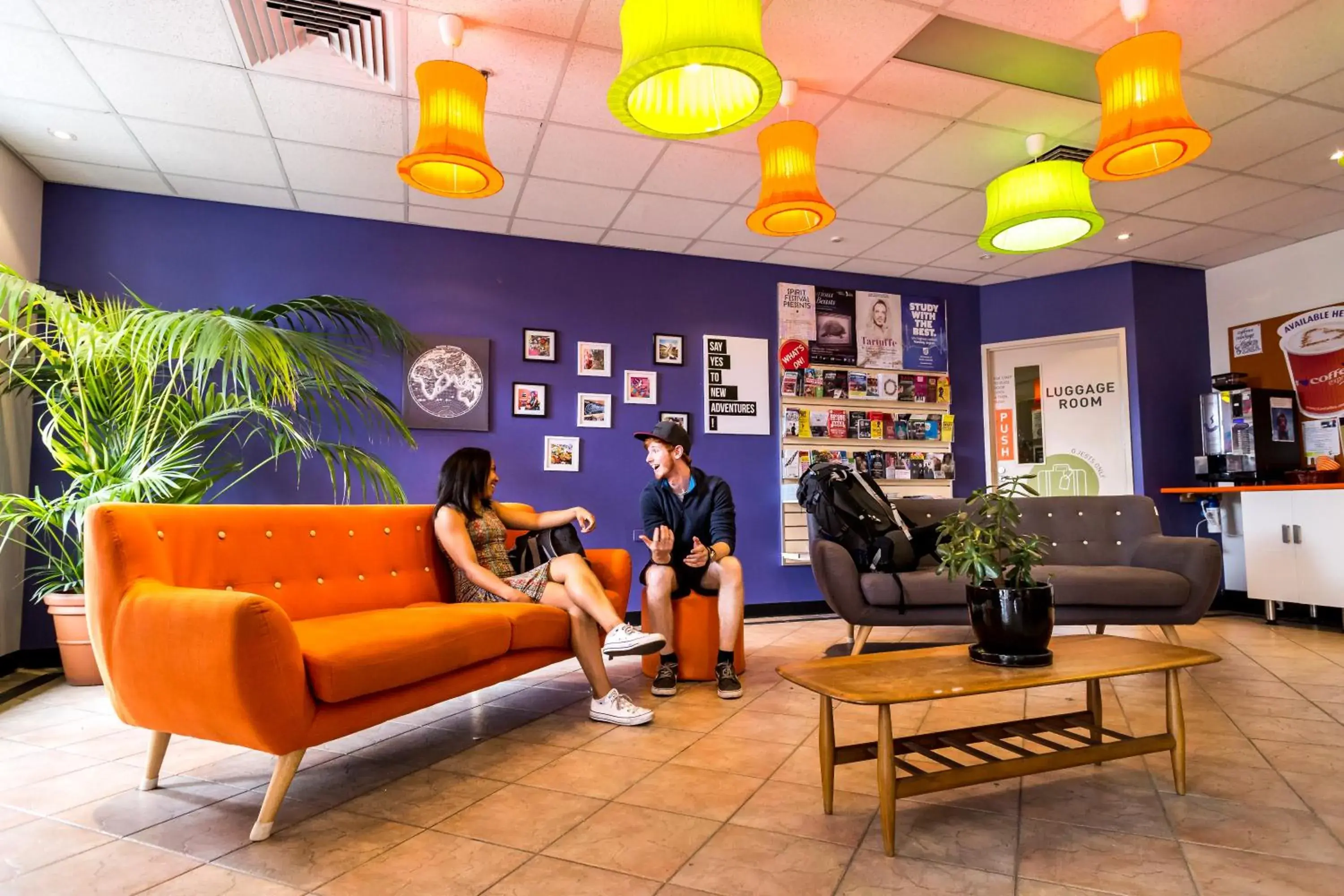 Lobby or reception in YHA Adelaide Central Lobby or reception in YHA Adelaide Central