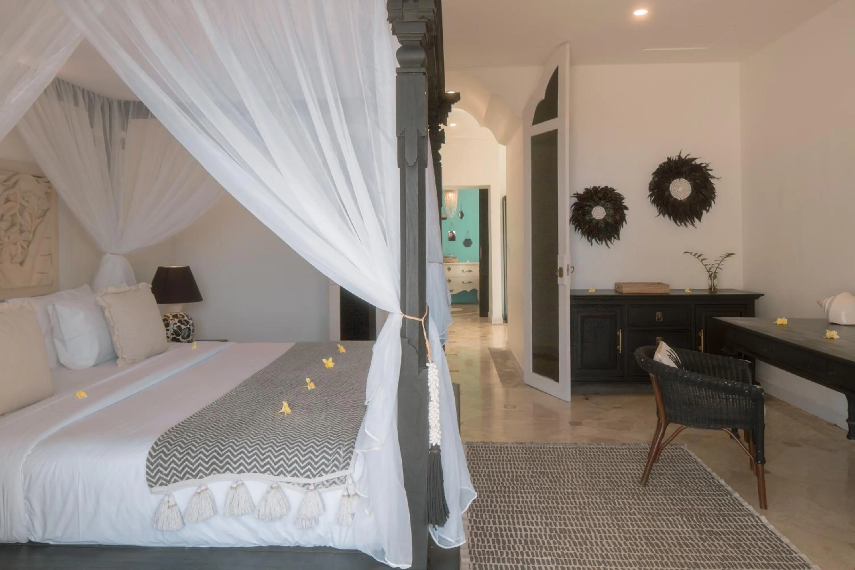 Bedroom, Bed in Villa Puri Balangan