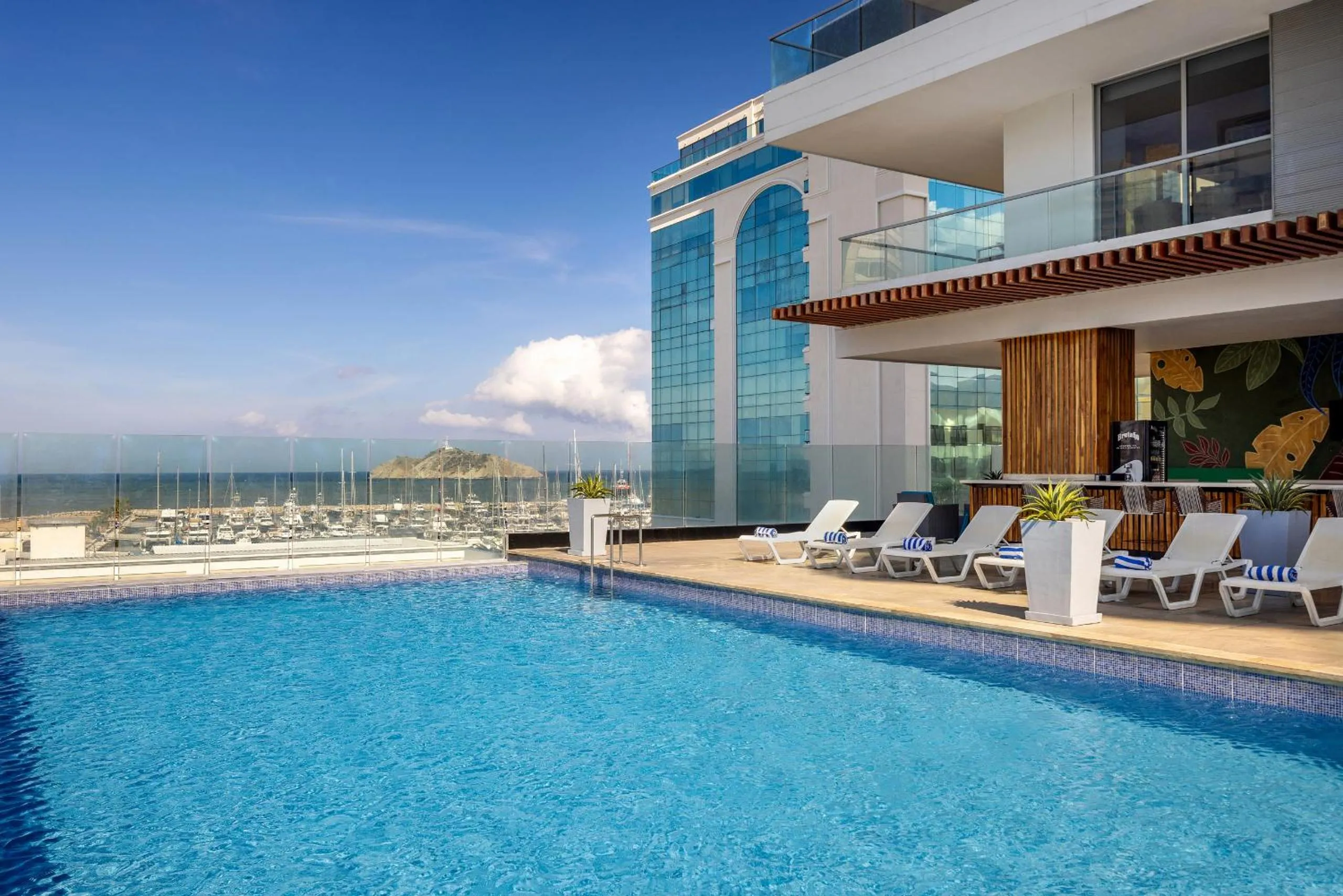 Swimming pool in AC Hotel By Marriott Santa Marta