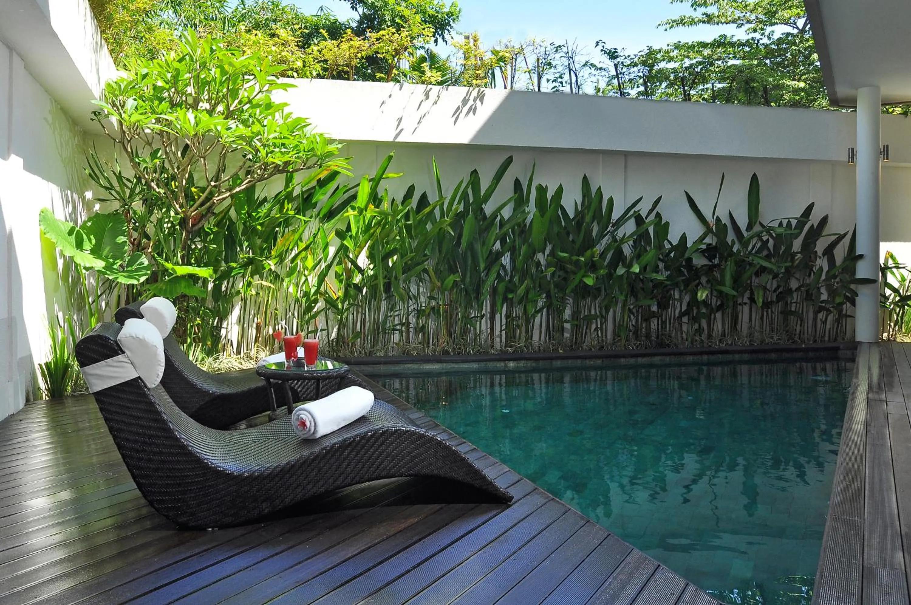 Balcony/Terrace in Villa La Sirena by Nagisa Bali