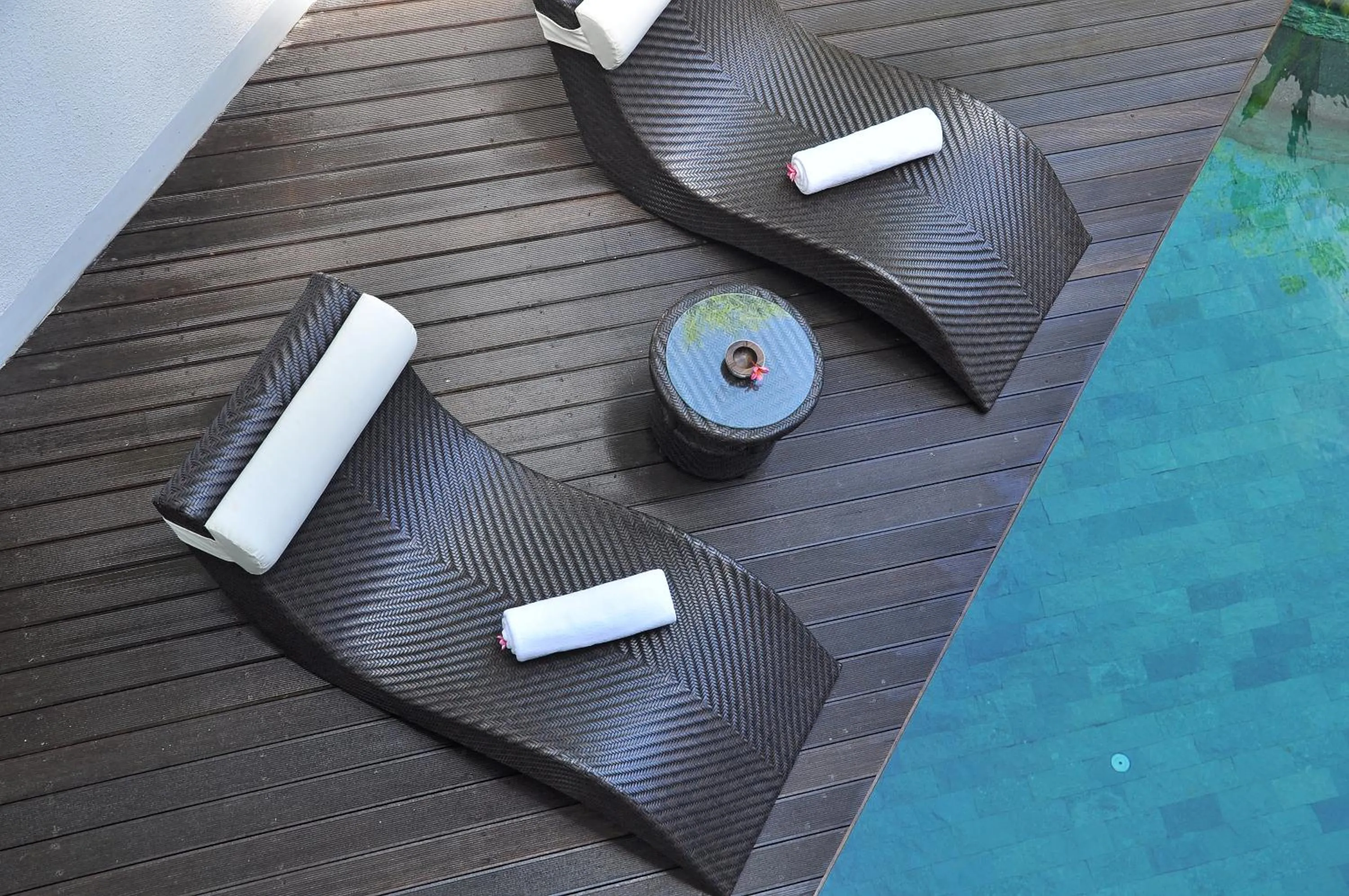 Balcony/Terrace in Villa La Sirena by Nagisa Bali