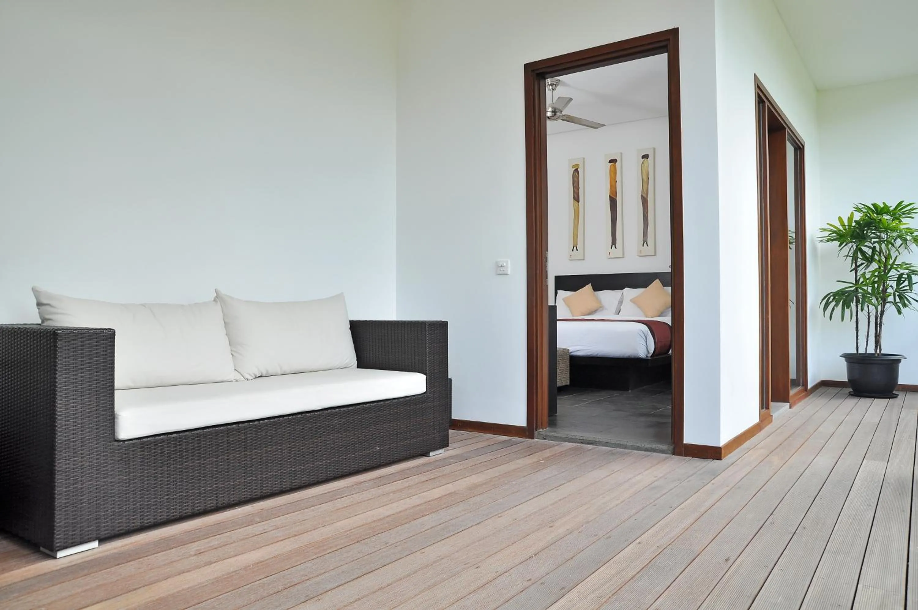 Balcony/Terrace, Bed in Villa La Sirena by Nagisa Bali