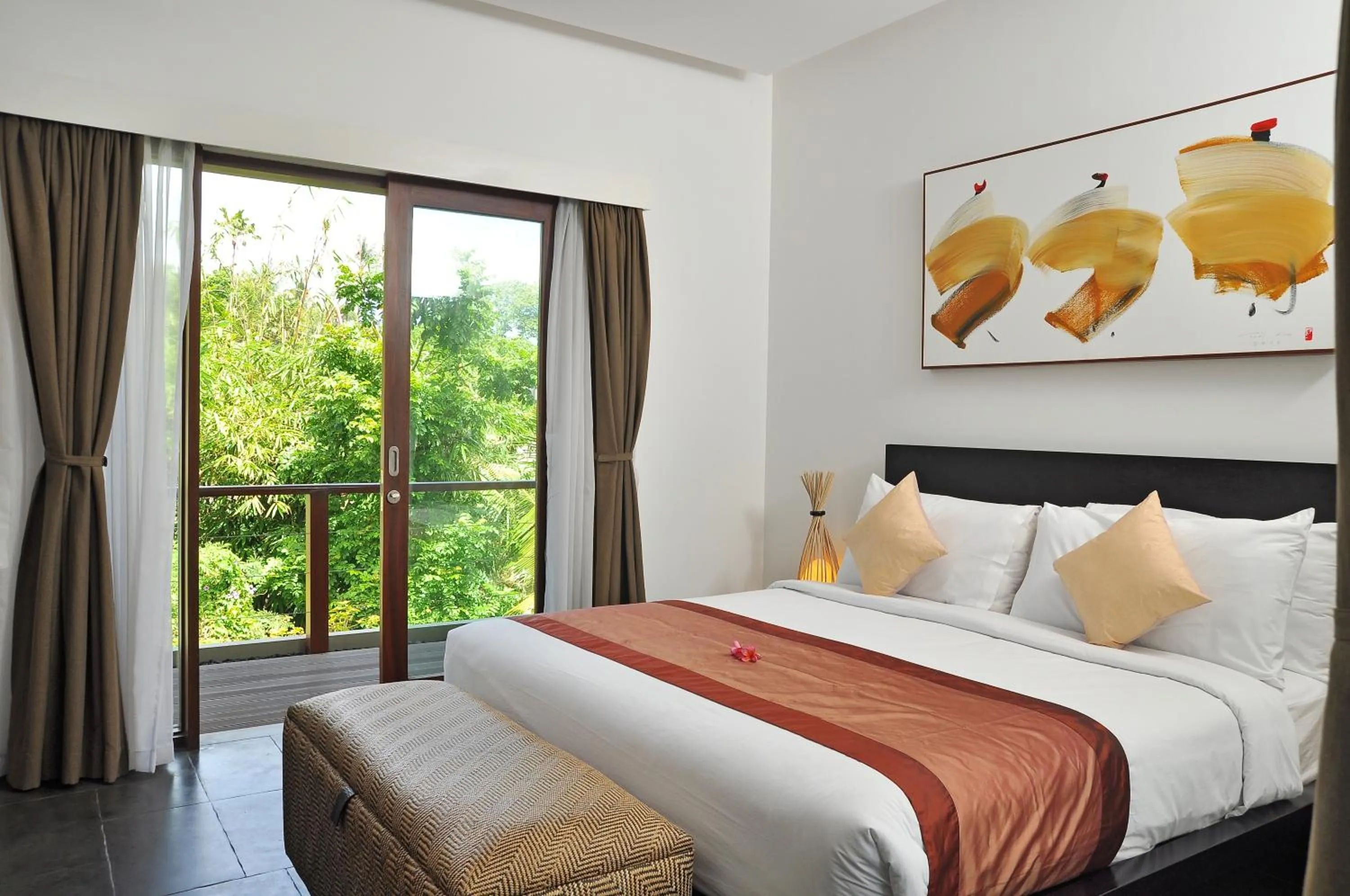 Dining area, Bed in Villa La Sirena by Nagisa Bali