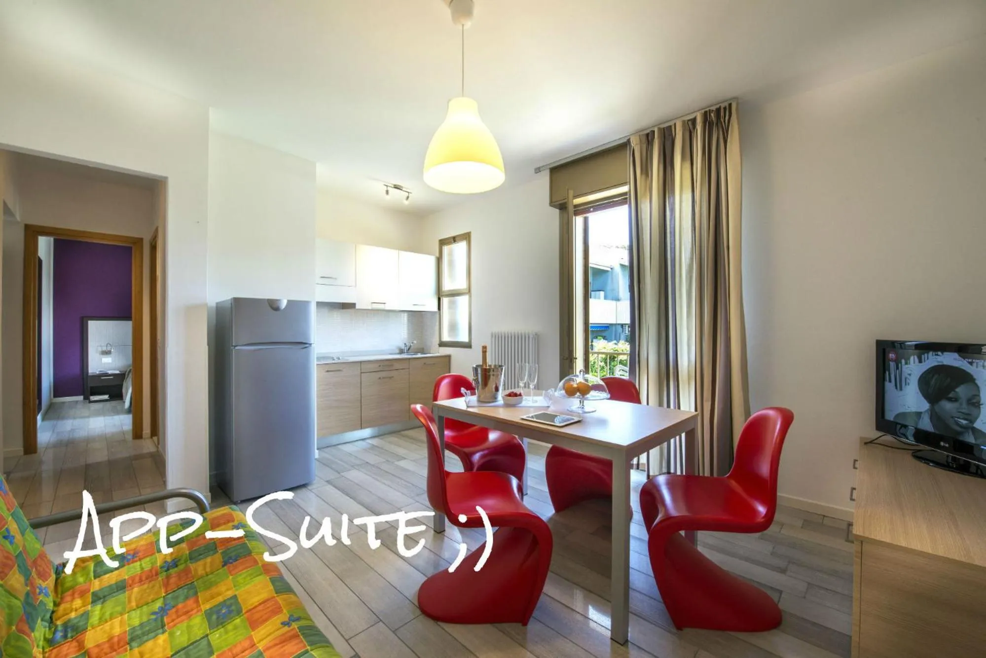 Kitchen or kitchenette in Hotel Alex