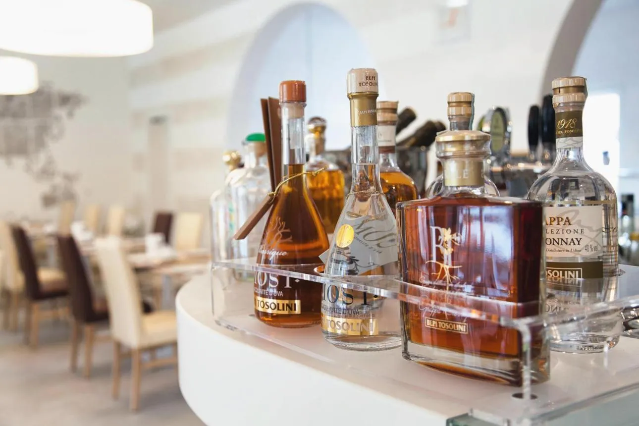 Alcoholic drinks in Hotel Alex