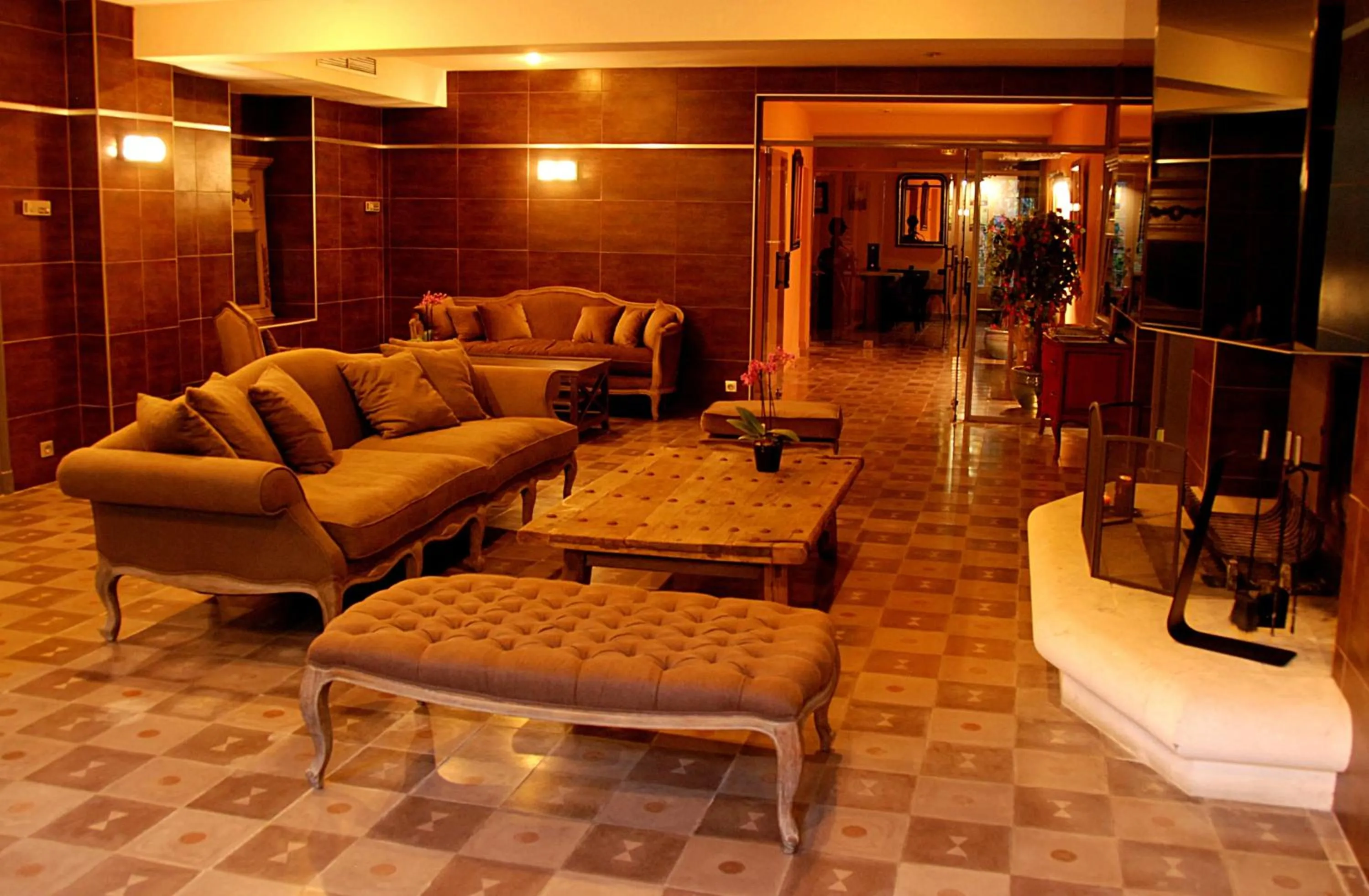 Living room in Hotel Les Mazets Des Roches