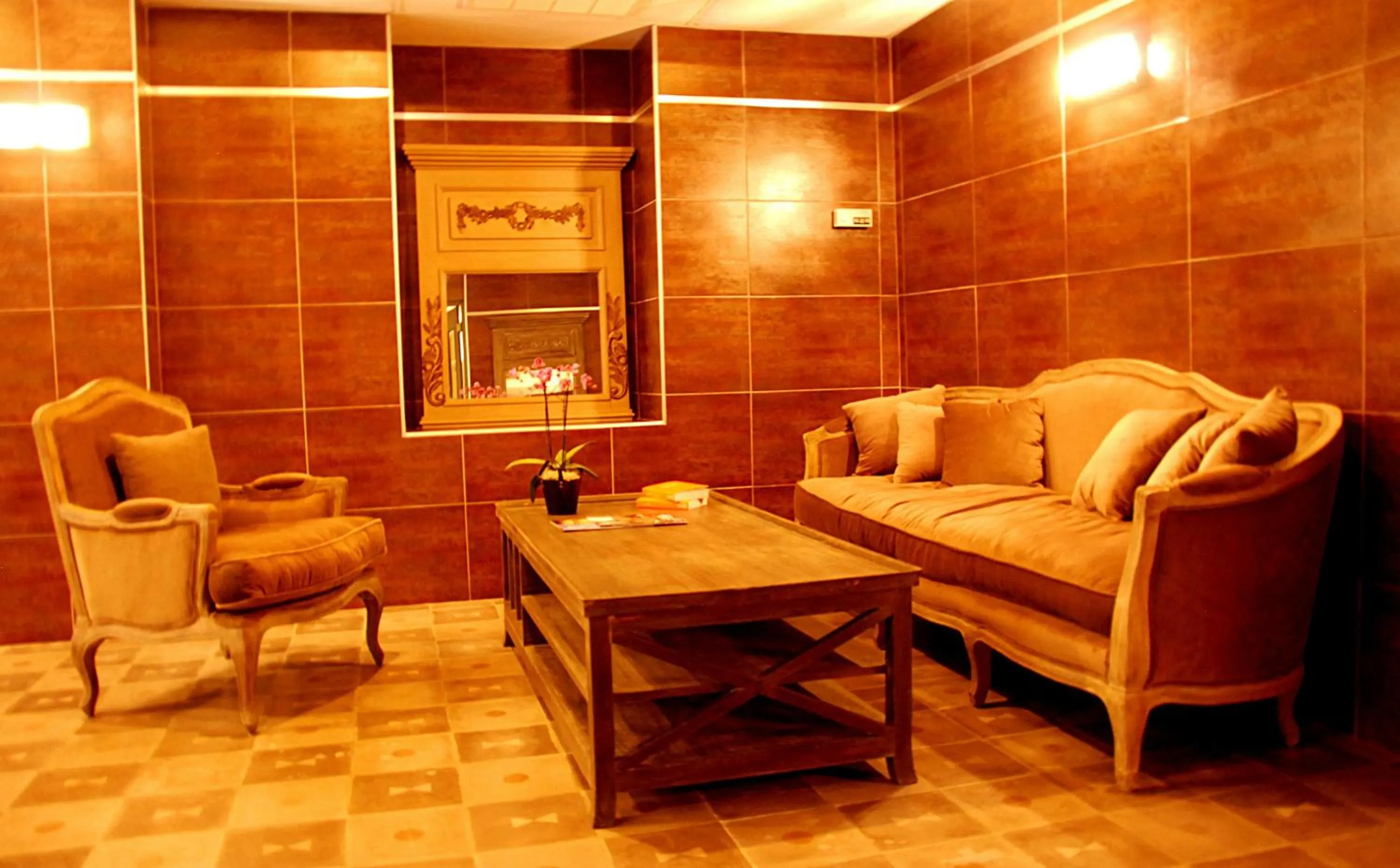 Living room in Hotel Les Mazets Des Roches