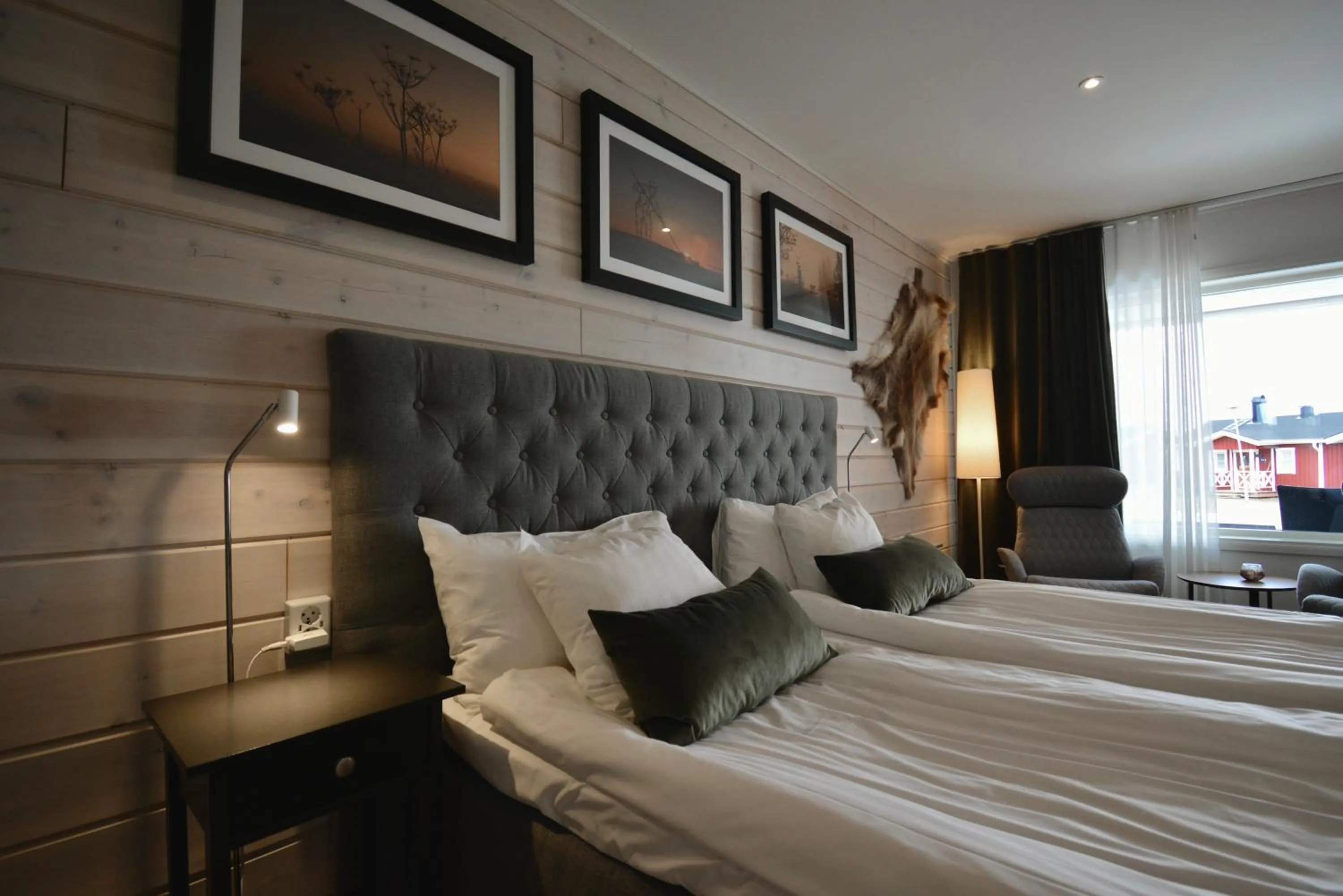 Bedroom, Bed in Kukkolaforsen Turist & Konferens