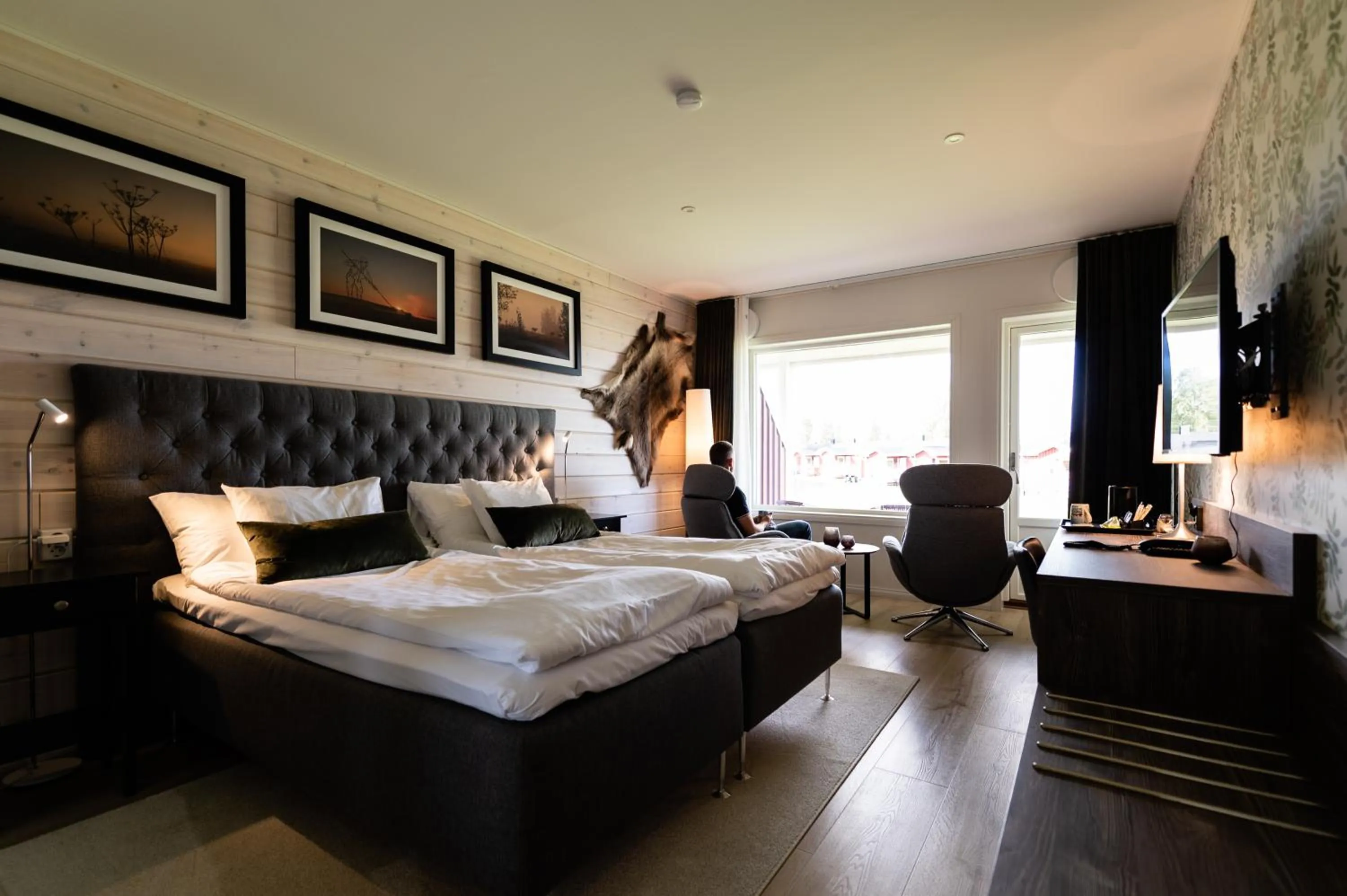 Bed in Kukkolaforsen Turist & Konferens