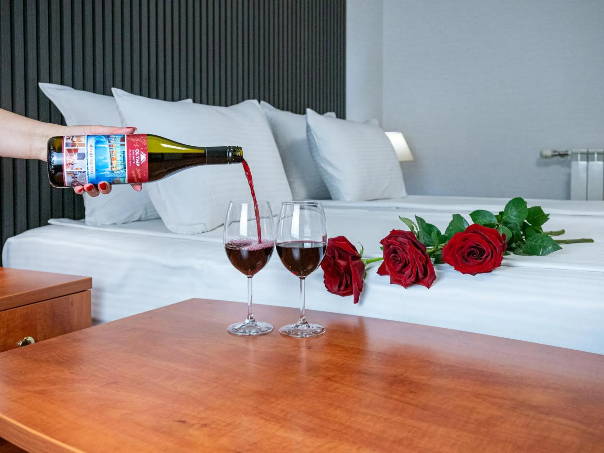 Bed in SPA Hotel Olymp