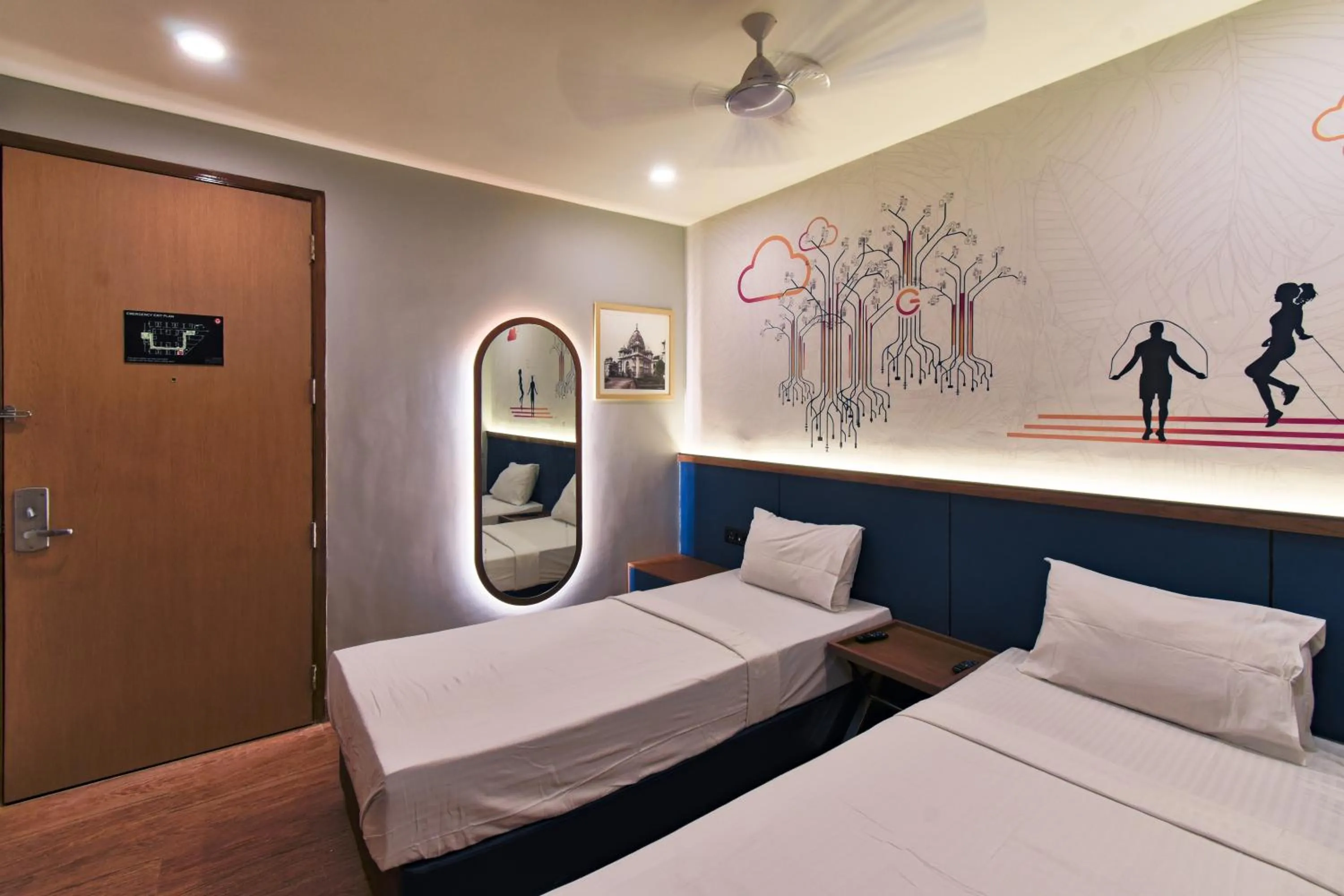 Bedroom, Bed in Ginger Vadodara RCR