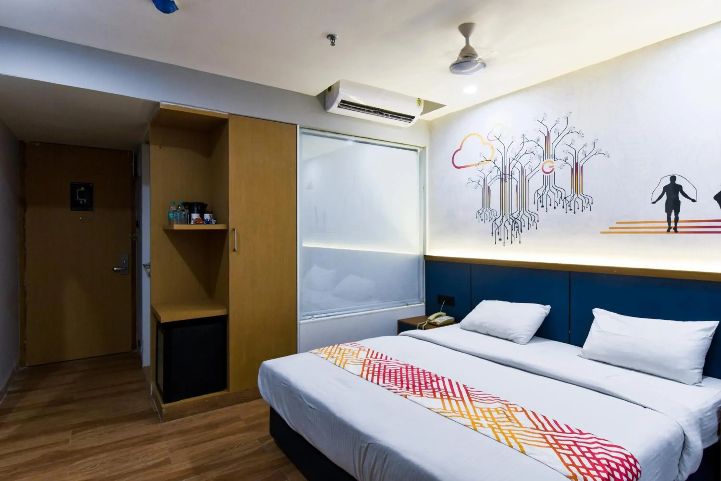 Bedroom, Bed in Ginger Vadodara RCR Bedroom, Bed in Ginger Vadodara RCR