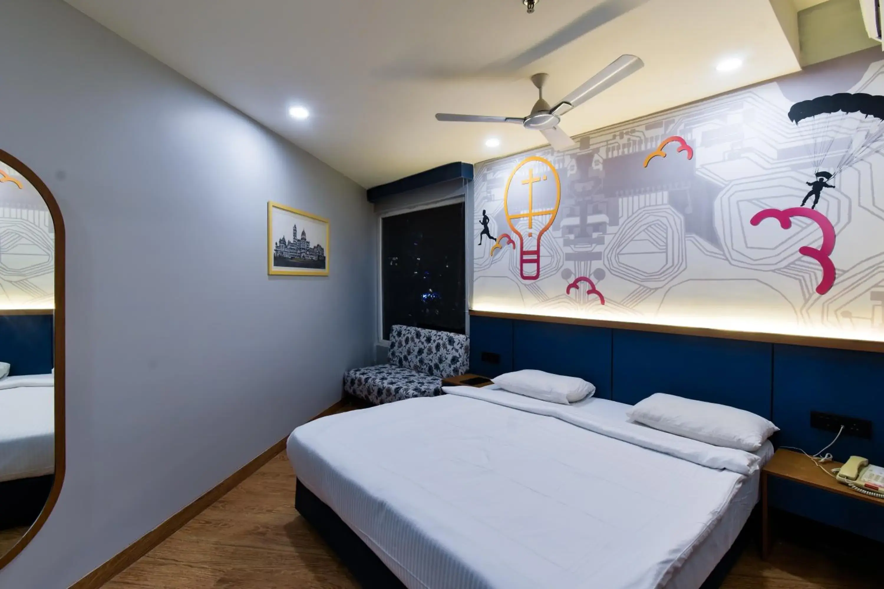 Bedroom, Bed in Ginger Vadodara RCR Bedroom, Bed in Ginger Vadodara RCR