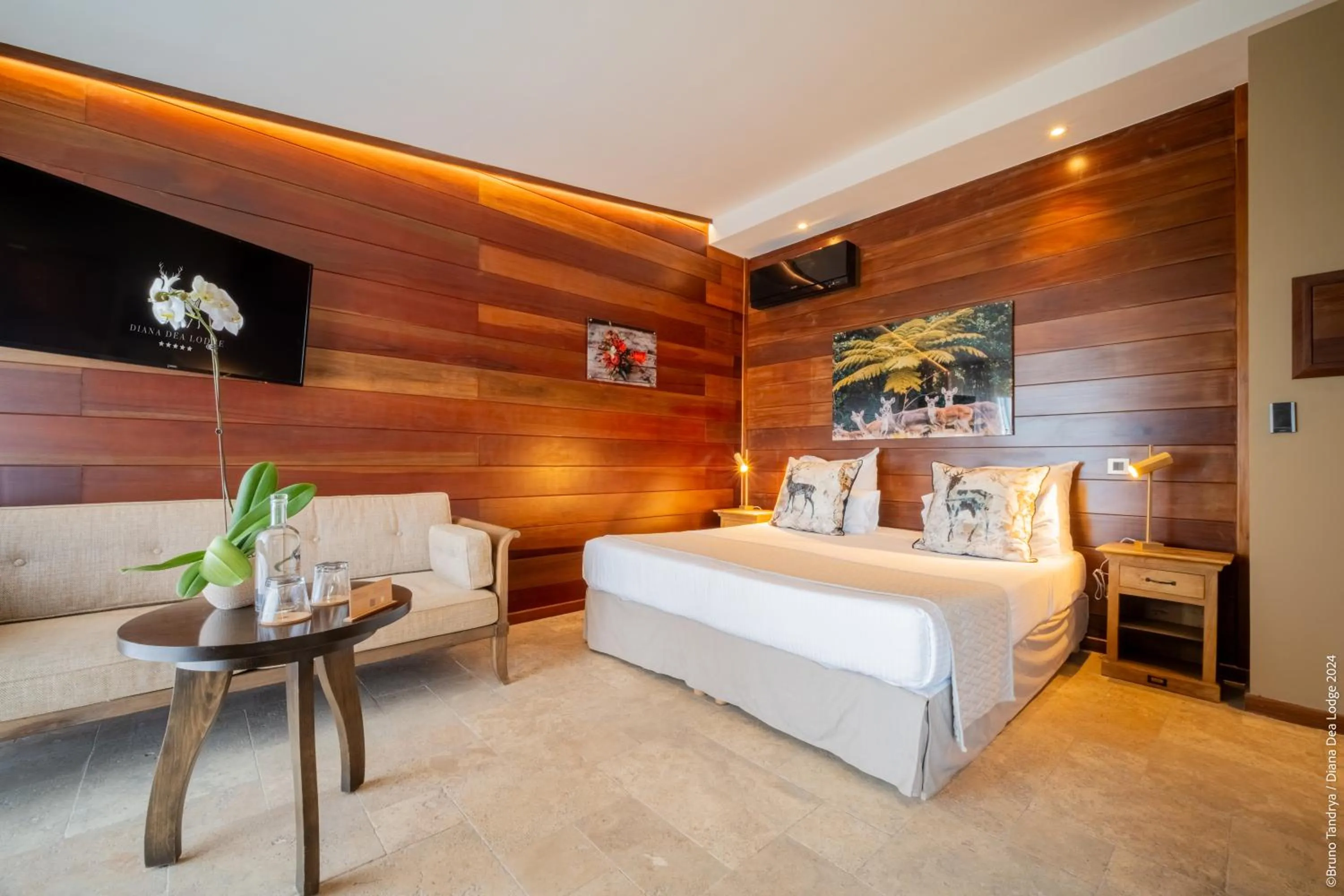 Bed in Hôtel Diana Dea Lodge & SPA