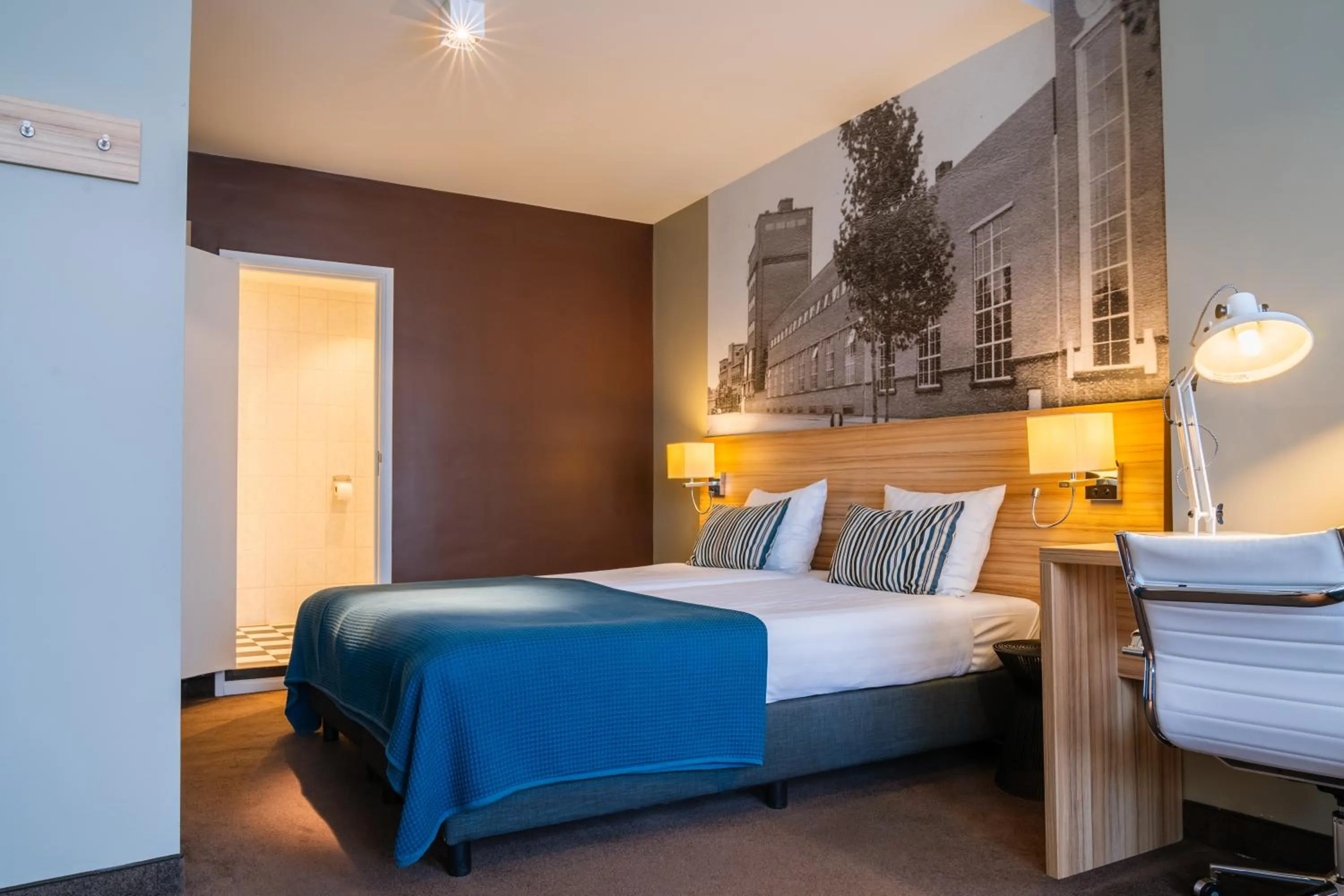 Bed in Stadshotel De Klok