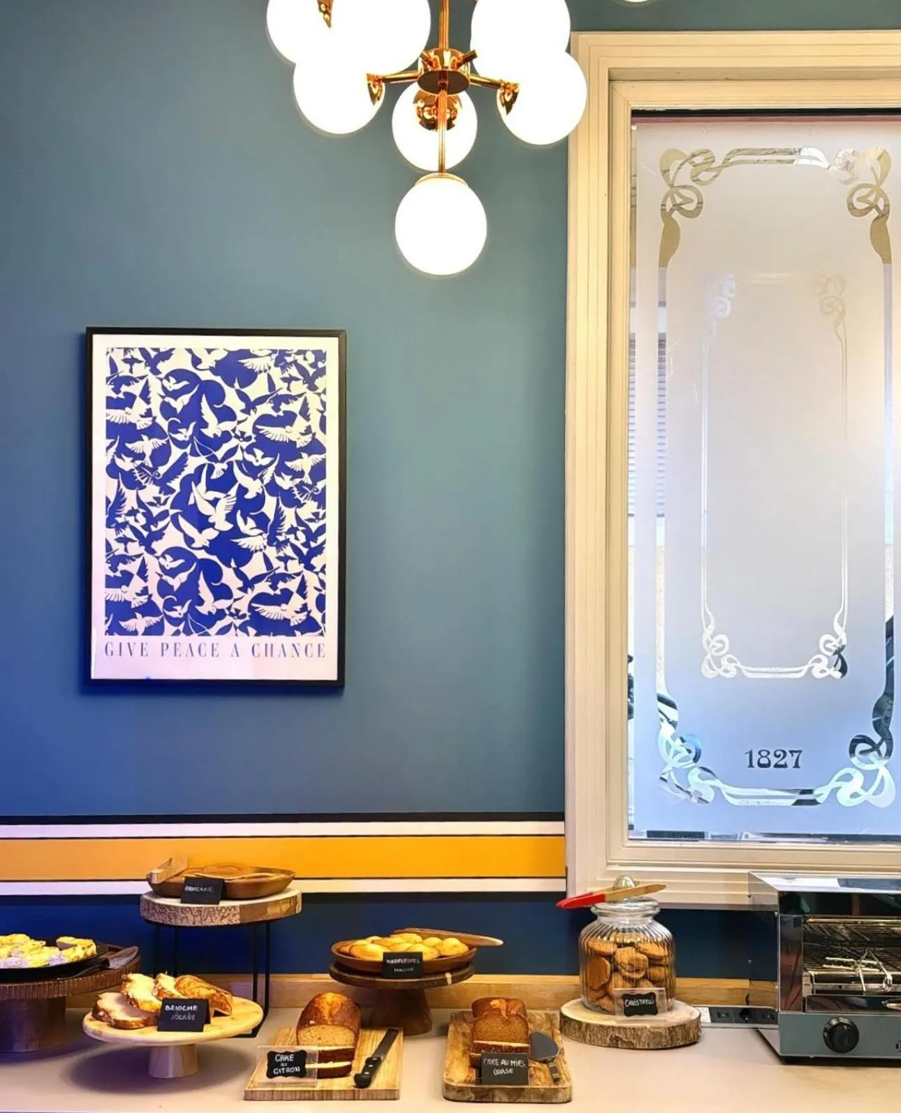 Buffet breakfast in Hotel Restaurant Christophe Colomb