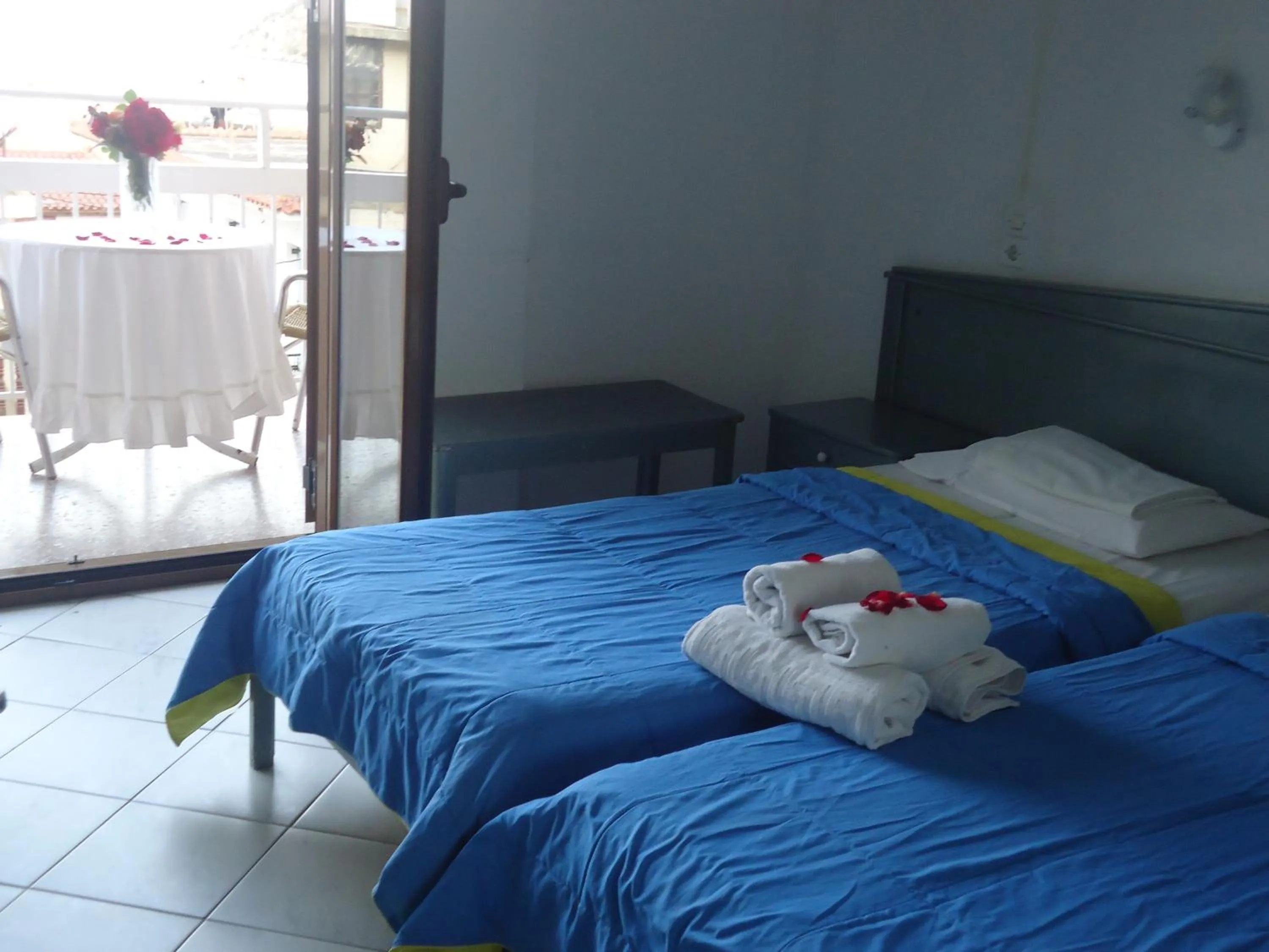 Bed in Koronis Hotel