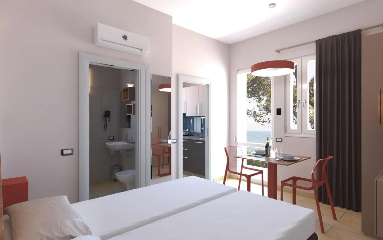 Living room, Bed in Golfo del Sole Hotel & Holiday Resort