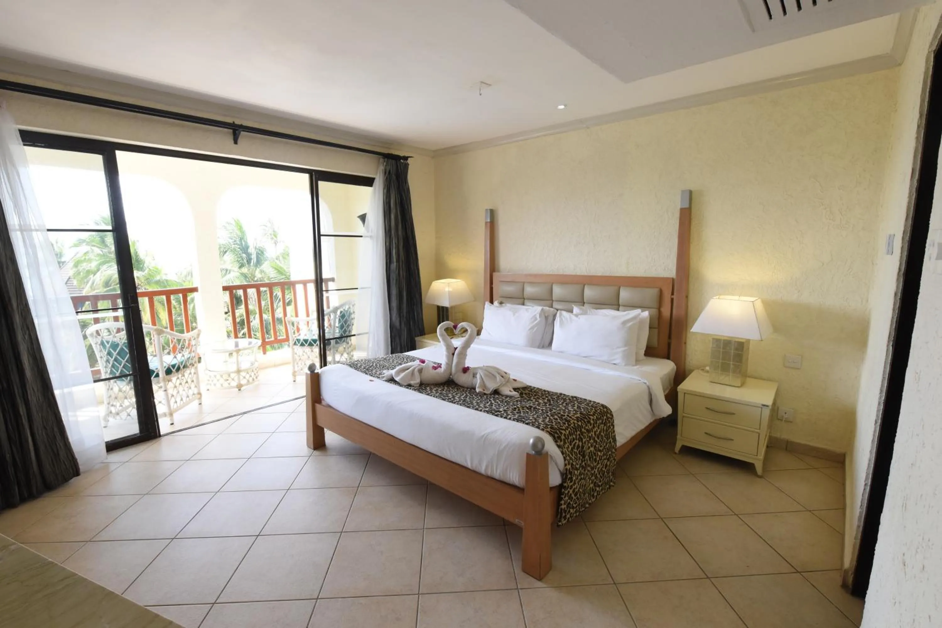 Bed in Diani Reef Beach Resort & Spa - Your Beachfront Bliss Awaits