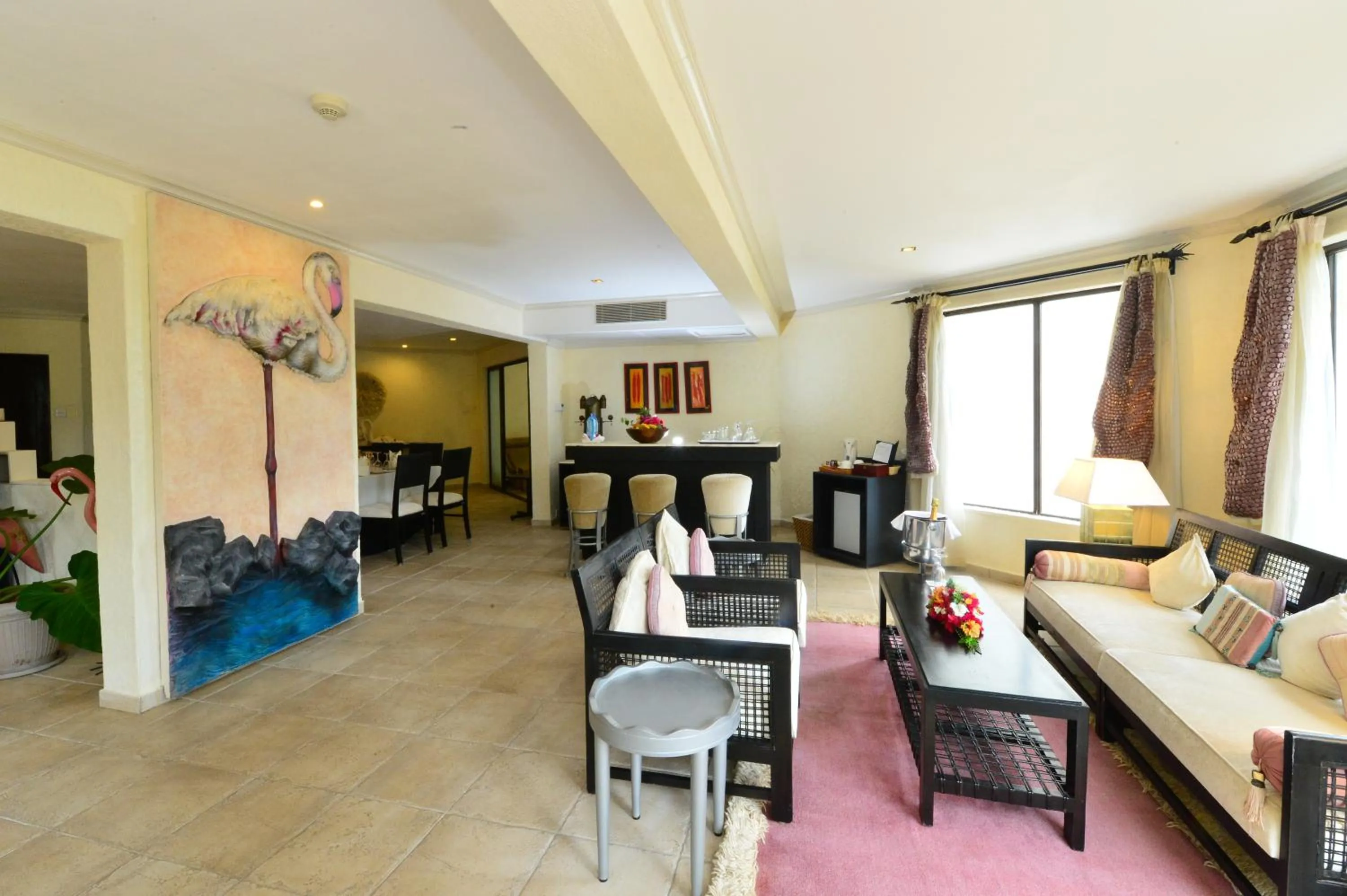 Living room in Diani Reef Beach Resort & Spa - Your Beachfront Bliss Awaits