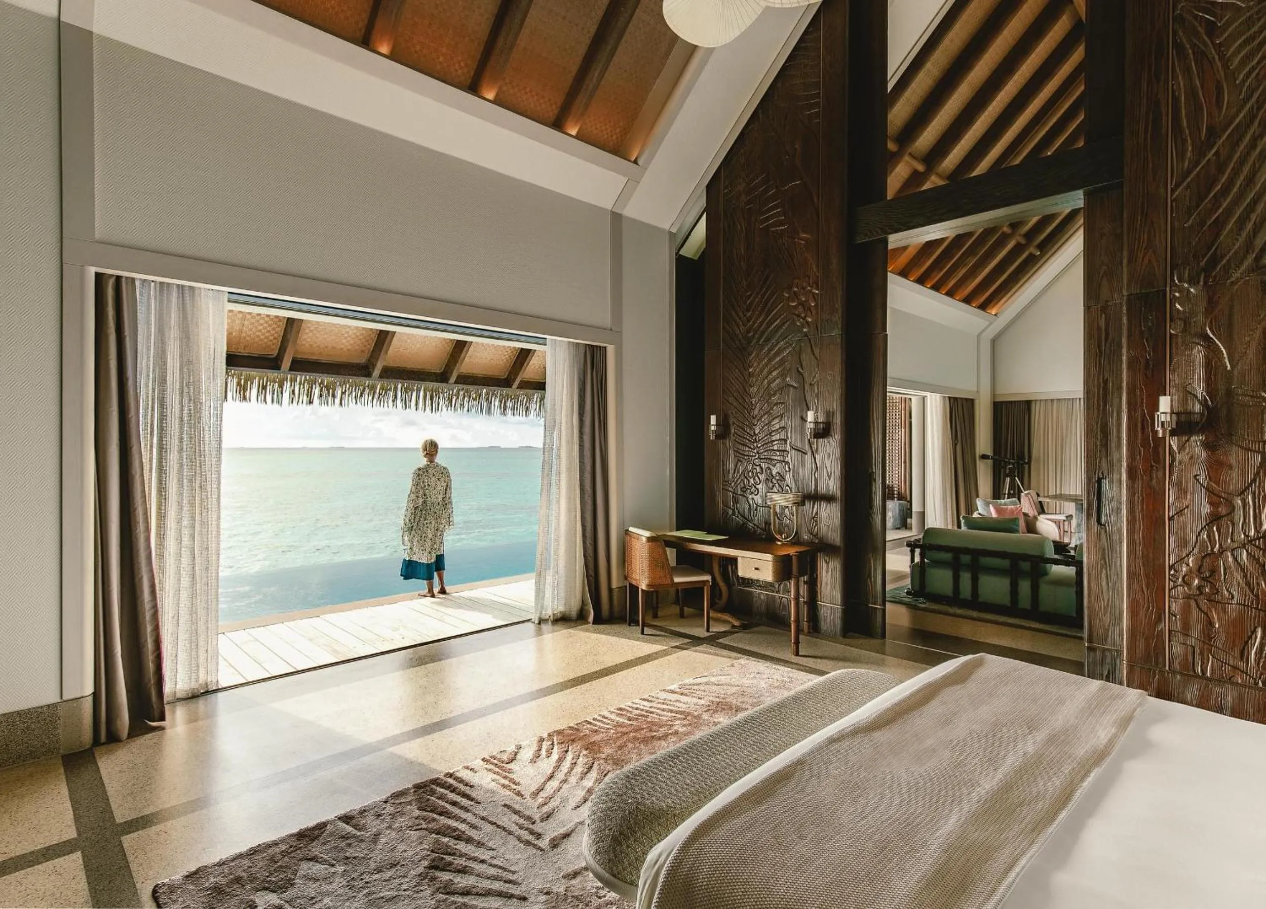 View (from property/room), Bed in JOALI Maldives