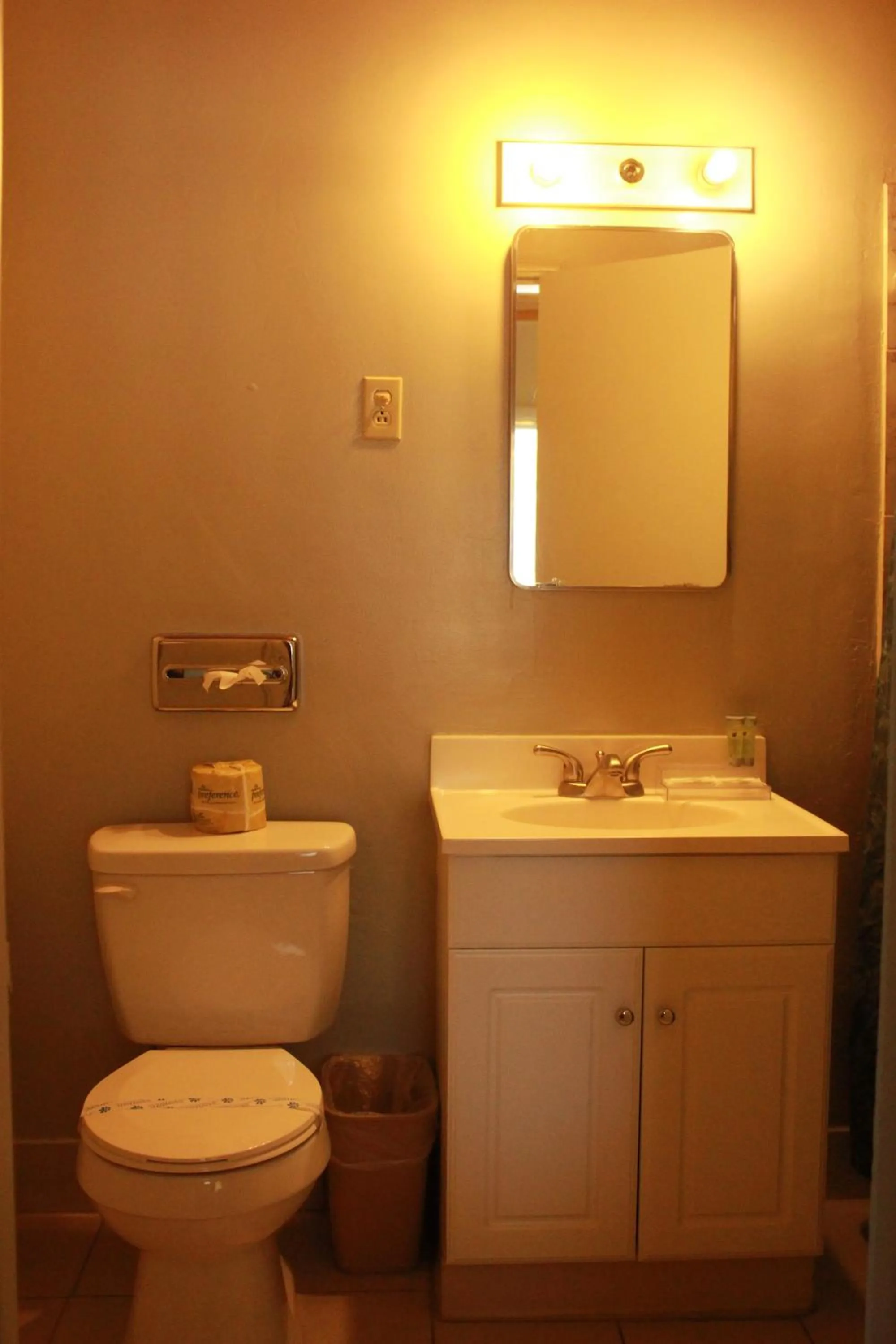 Bathroom in Budget Inn -Yreka